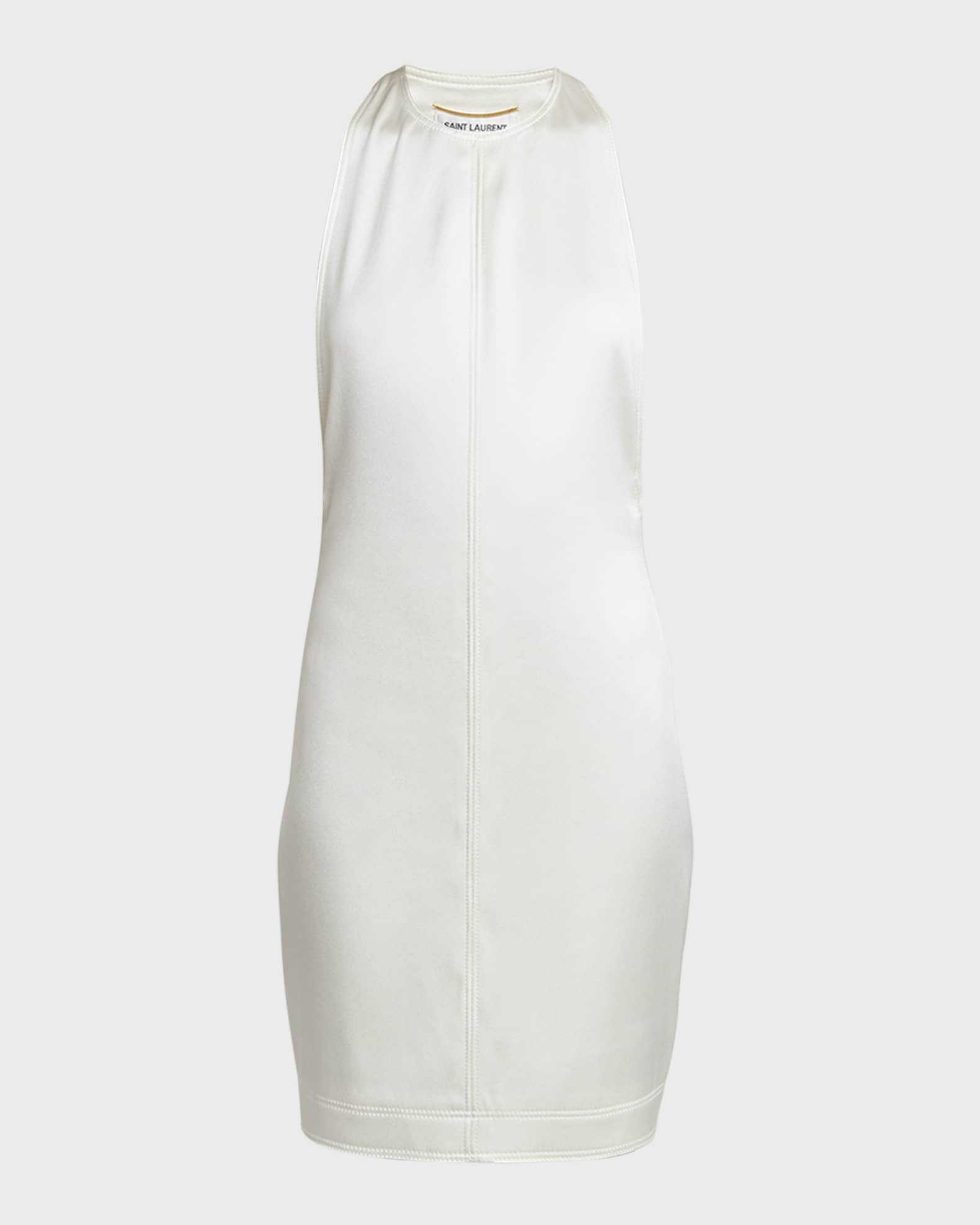 Saint Laurent Racerback Sleeveless Mini Sheath Dress