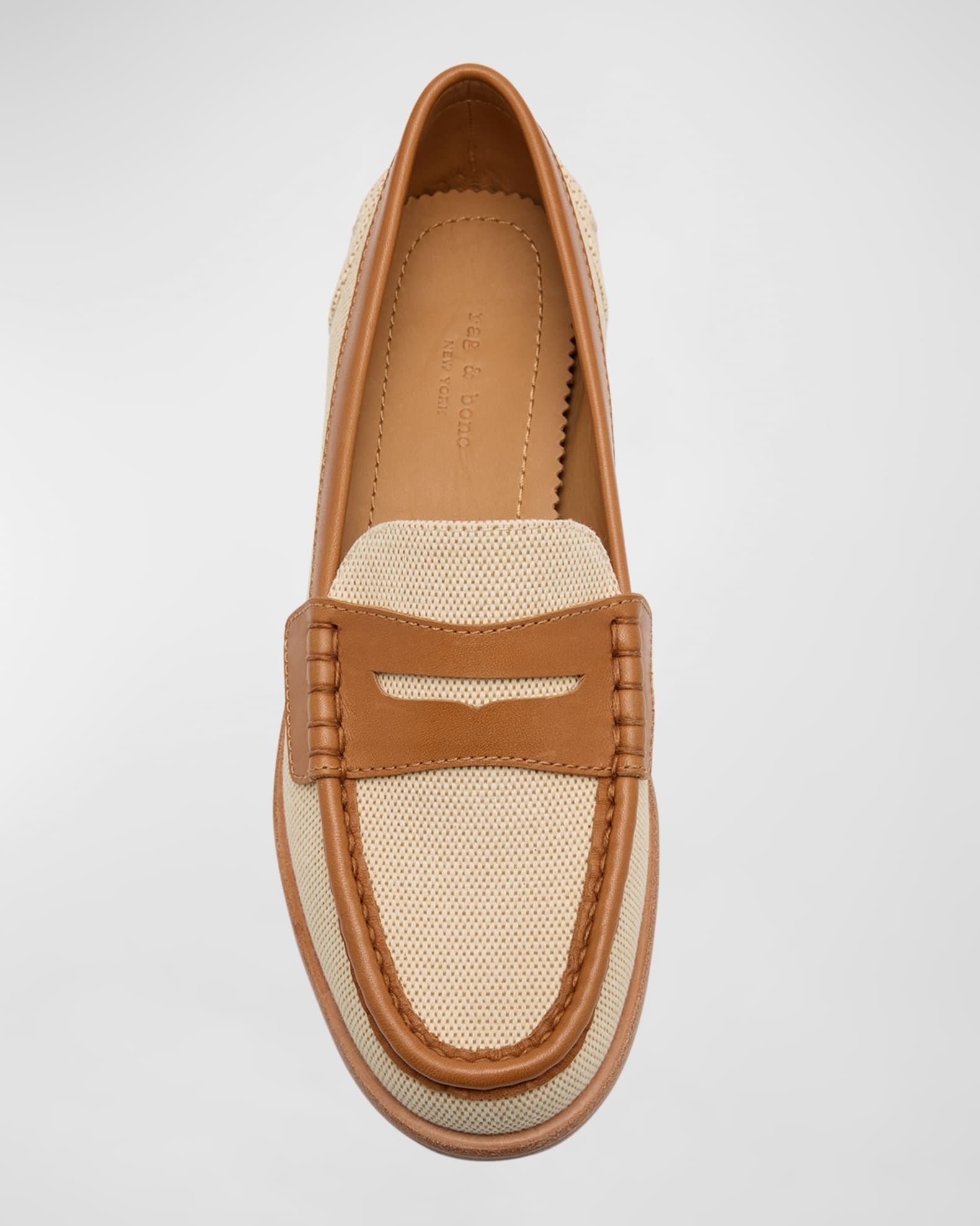 rag & bone slayton leather penny loafers
