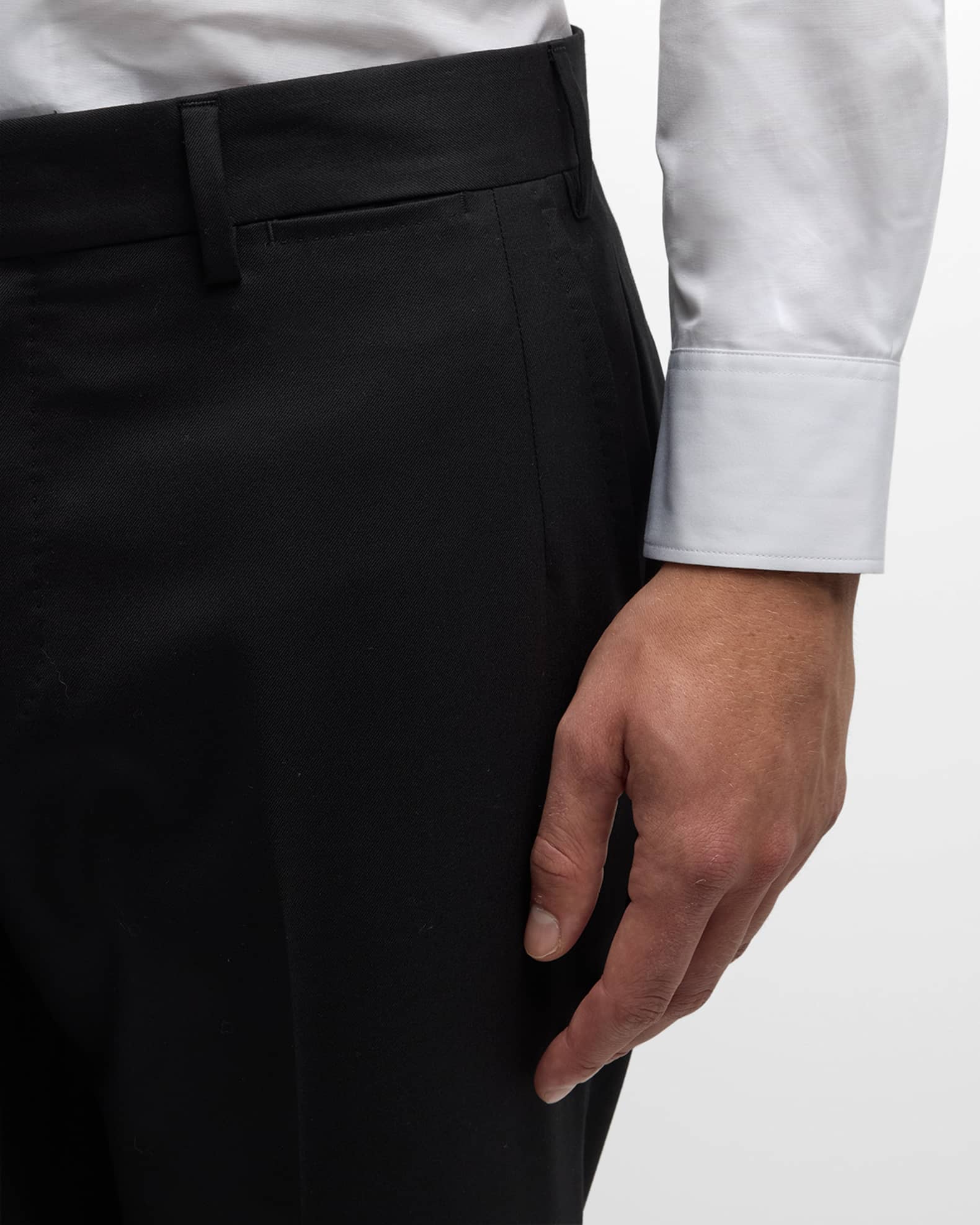 Men's Classic Solid Wool Suit 1
