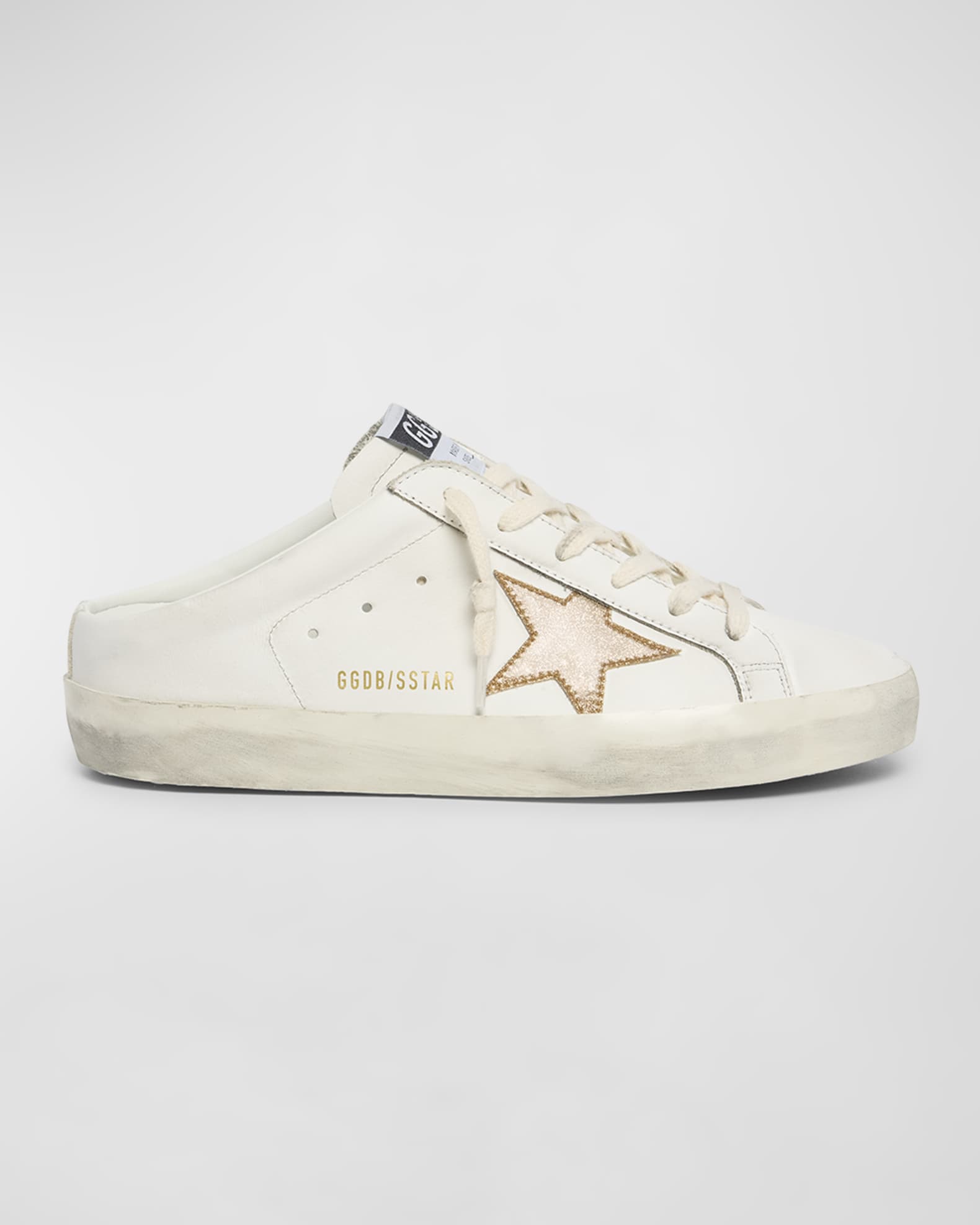 Sabot Mixed Leather Glitter Slide Sneakers 0