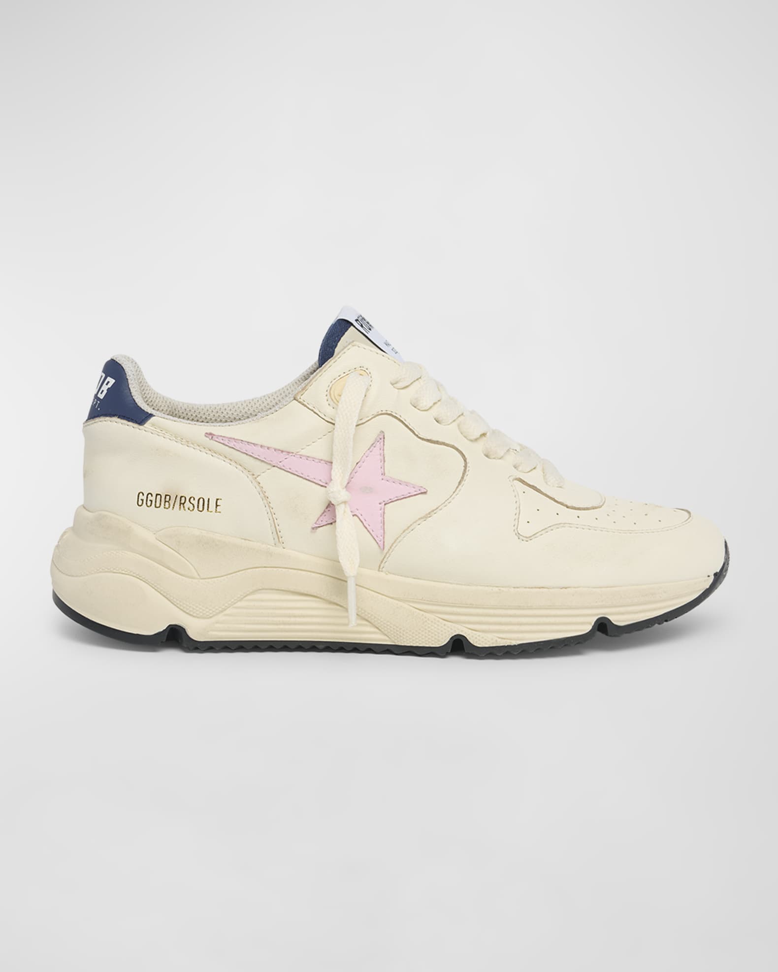 Running Sole Colorblock Leather Trainer Sneakers 0