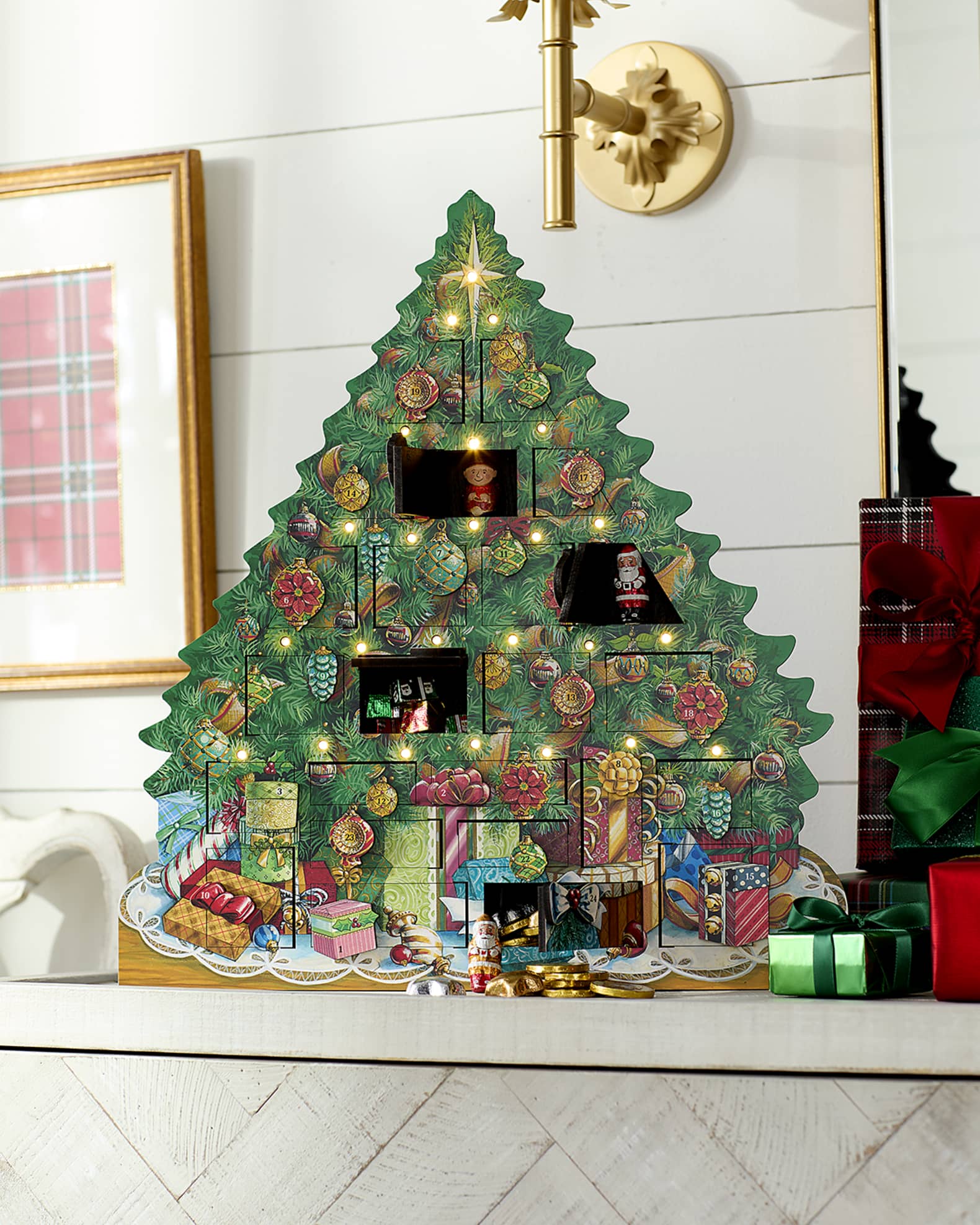 Musical Advent Tree with Lights 0