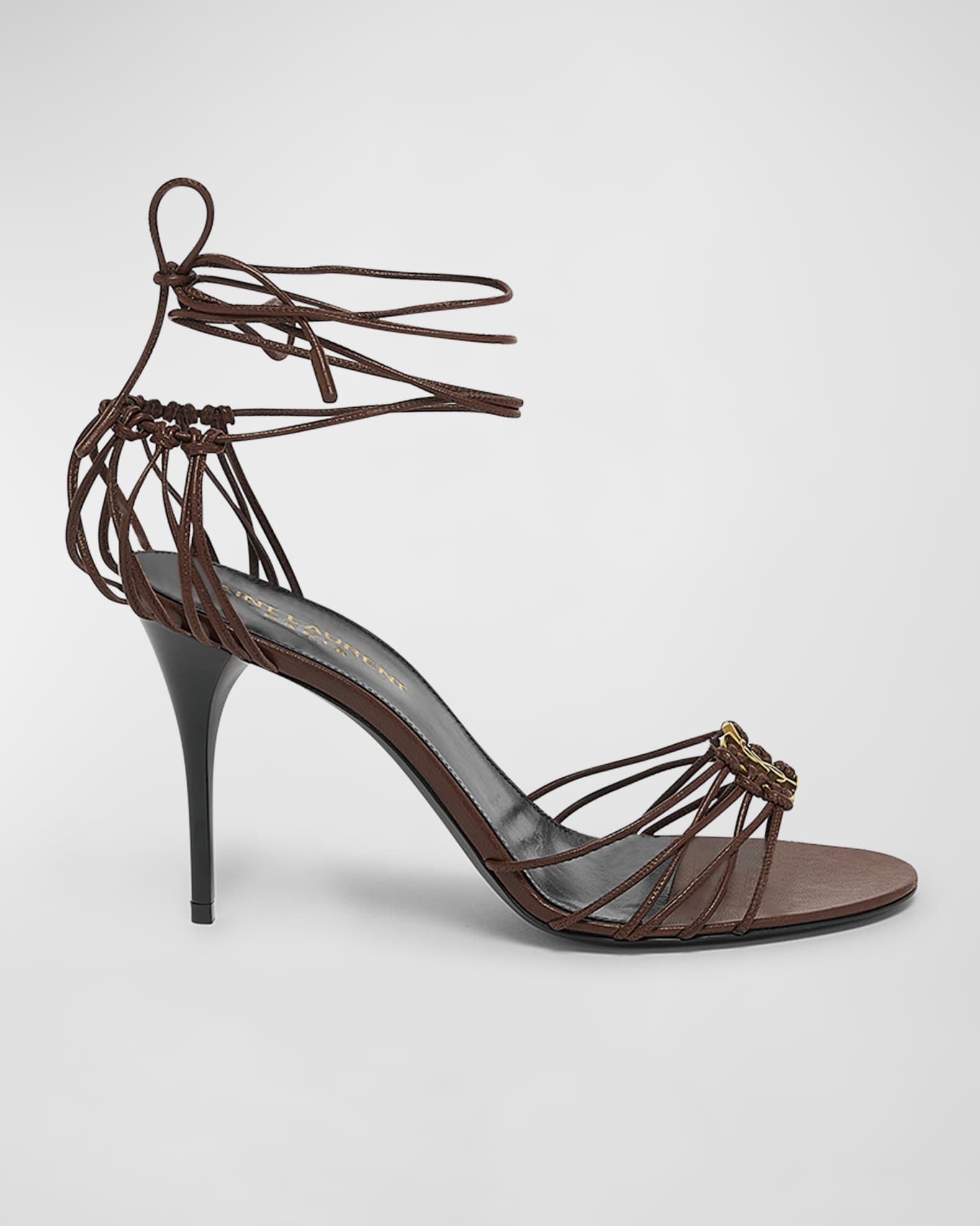 Strappy ankle tie sandals best sale