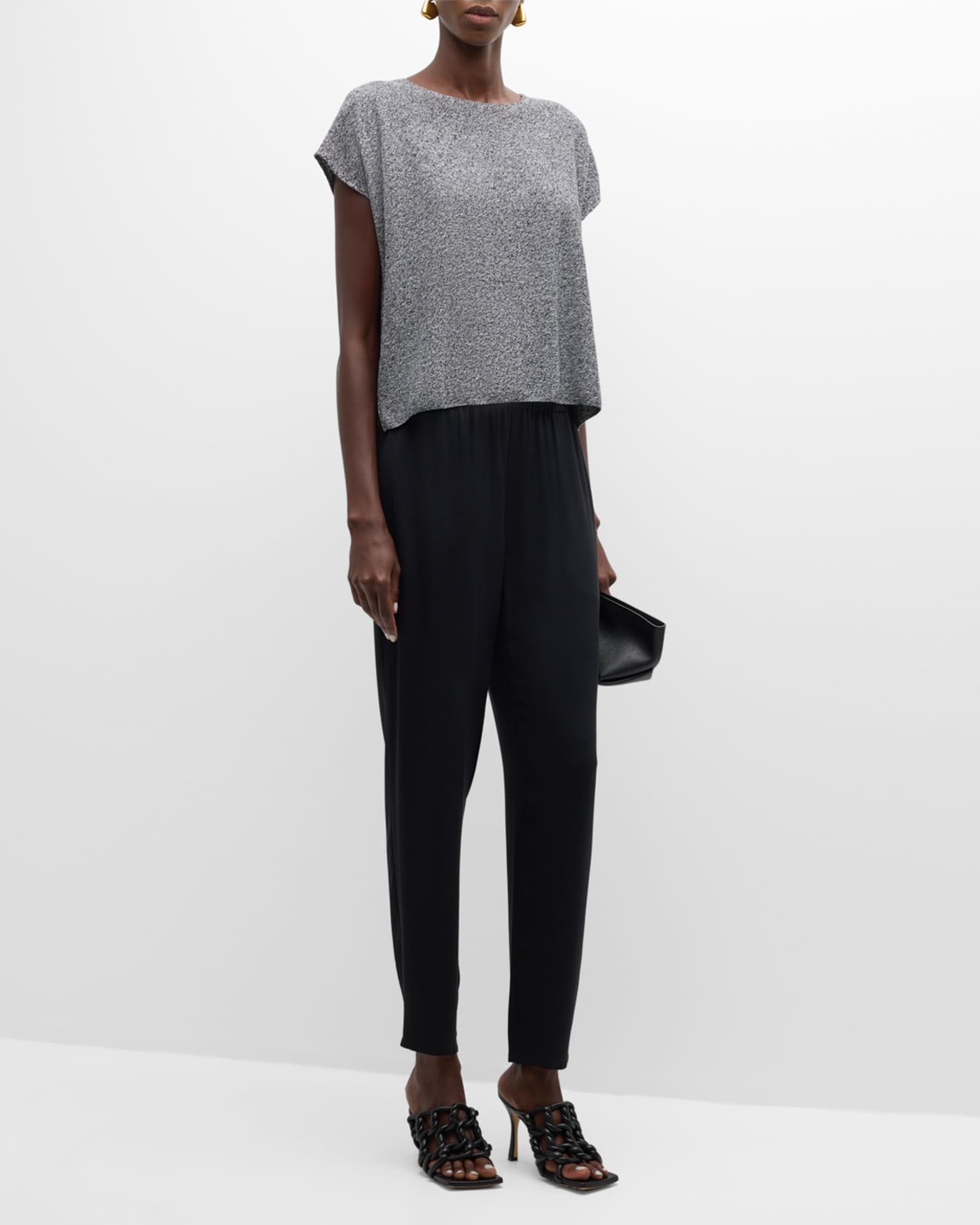 Eileen Fisher Dolman Sleeve Knit Top Neiman Marcus
