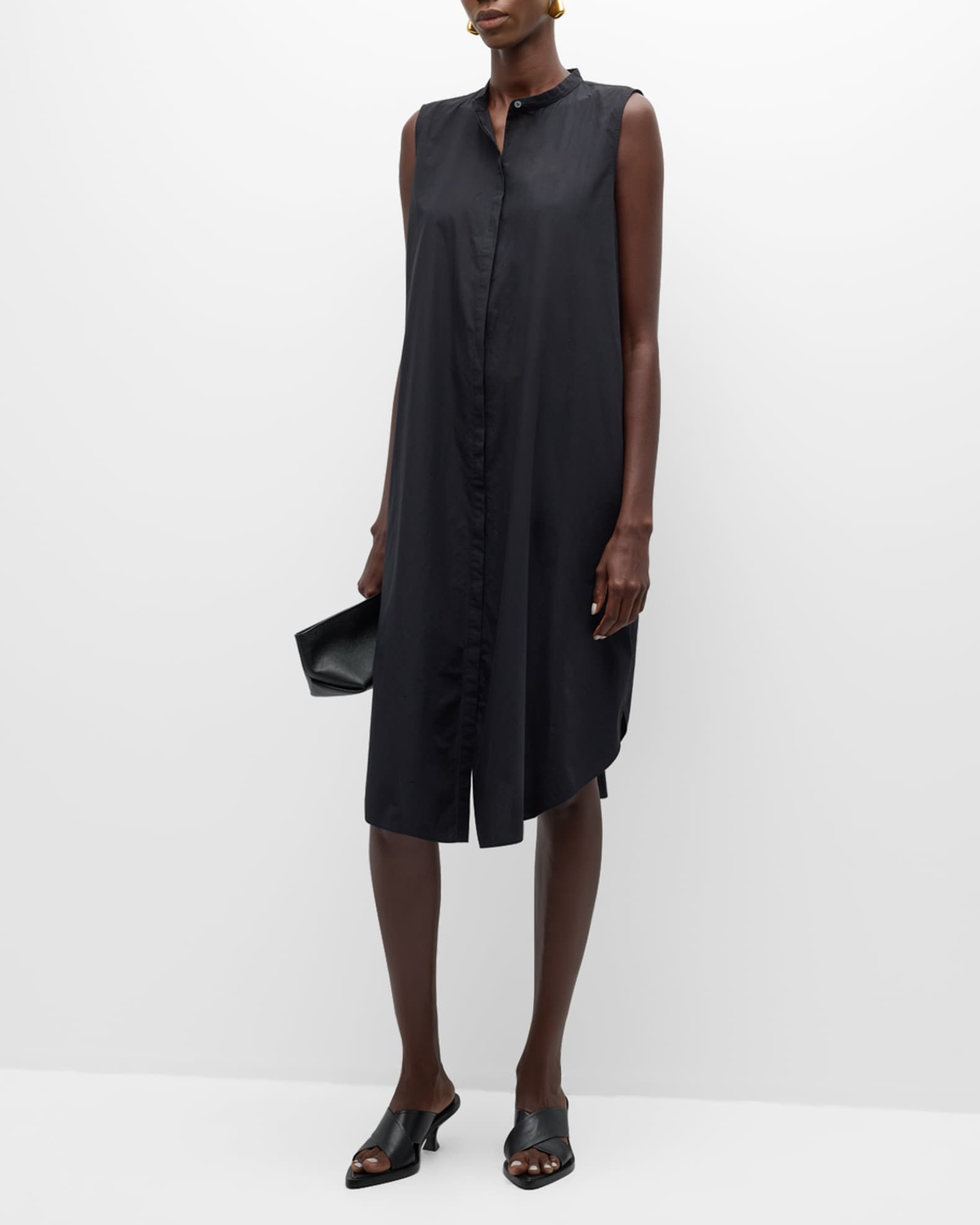 Organic Cotton Poplin Midi Shirtdress 1