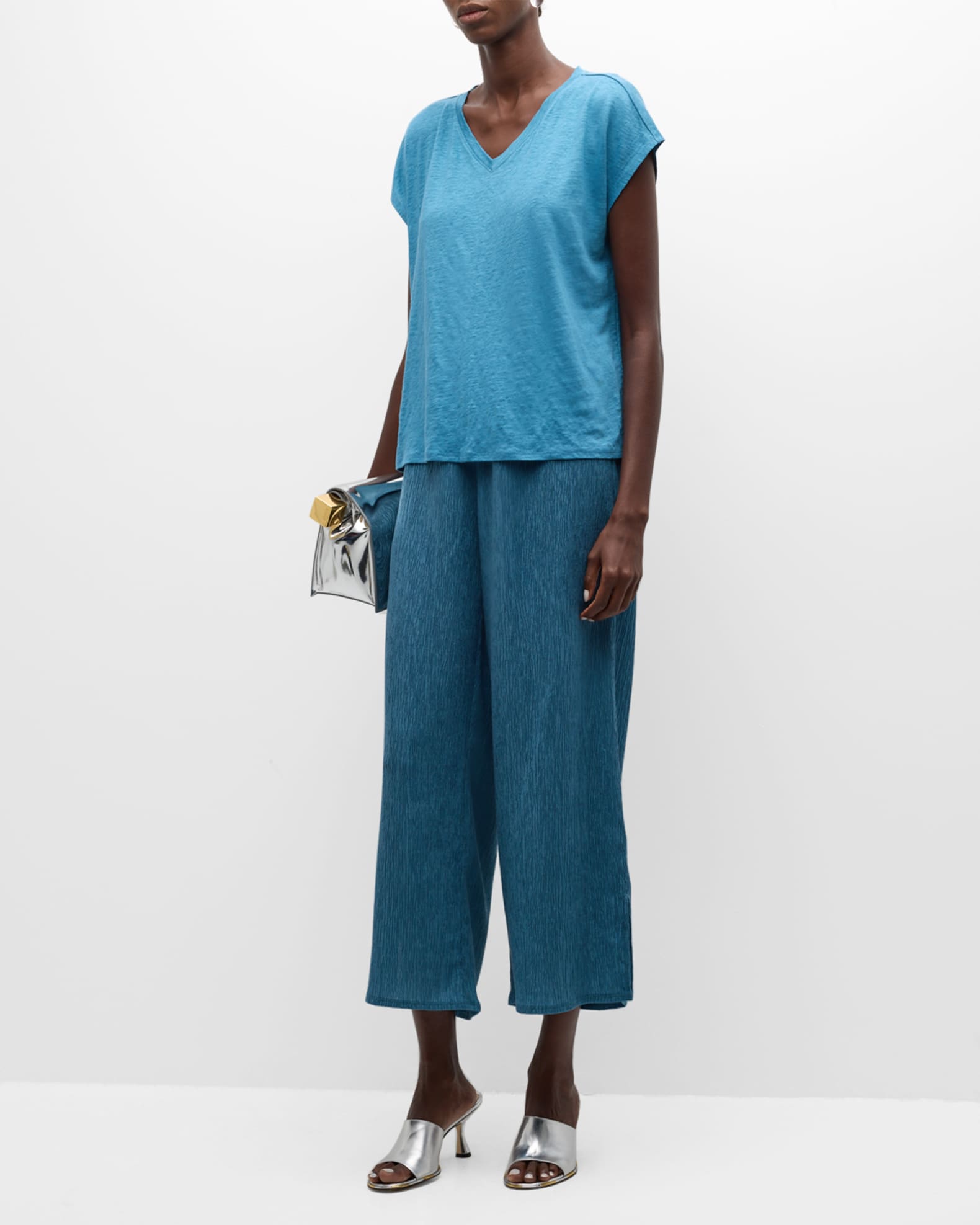 Eileen fisher v neck tee outlet