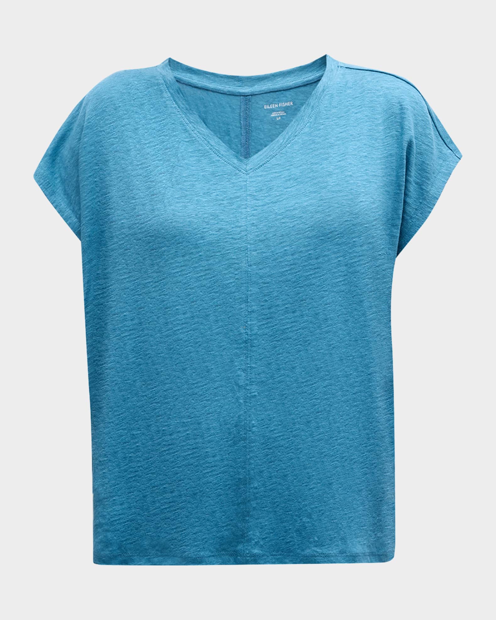 Eileen fisher v neck jersey tee new arrivals