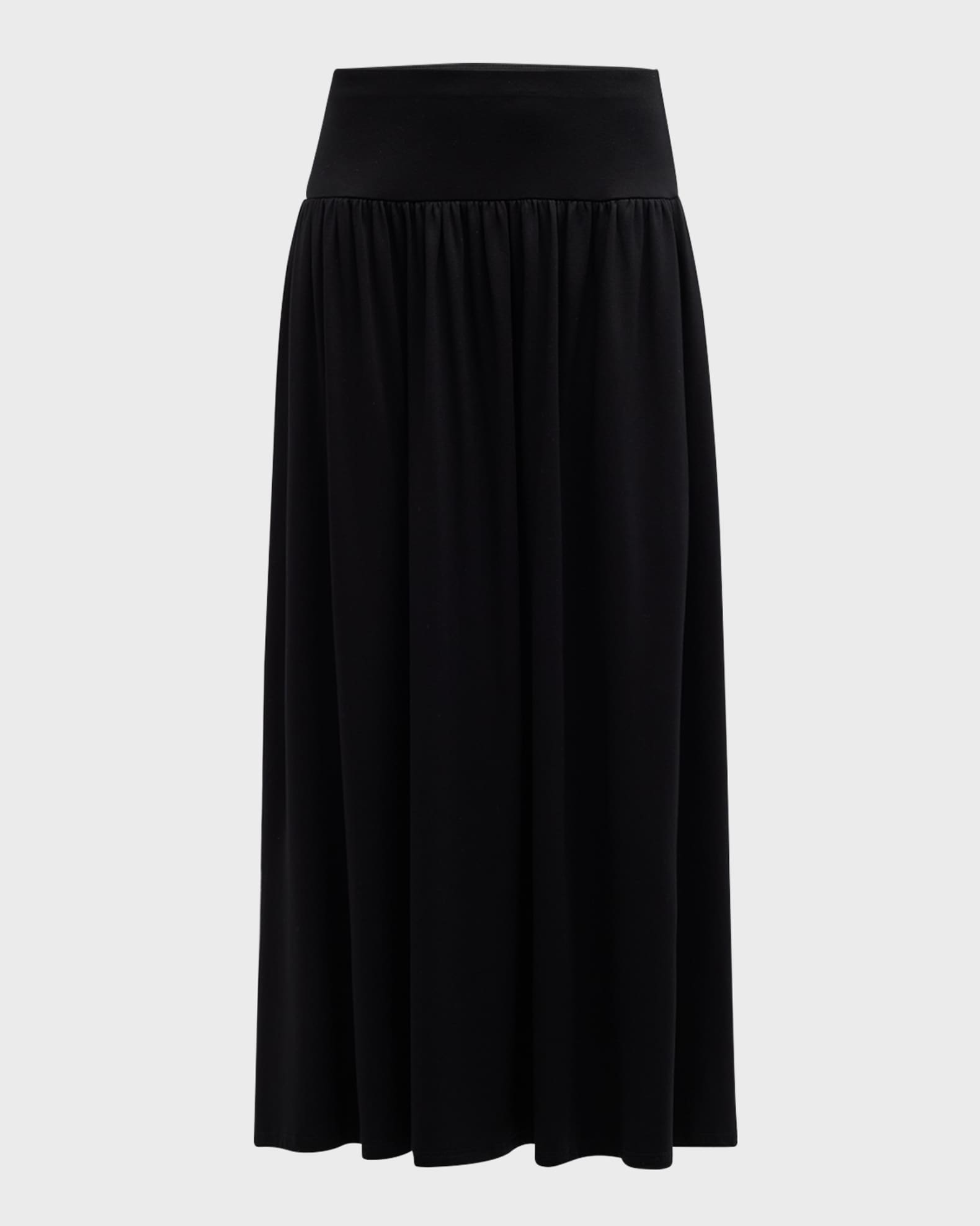 Eileen Fisher Petite Gathered Jersey Midi Skirt