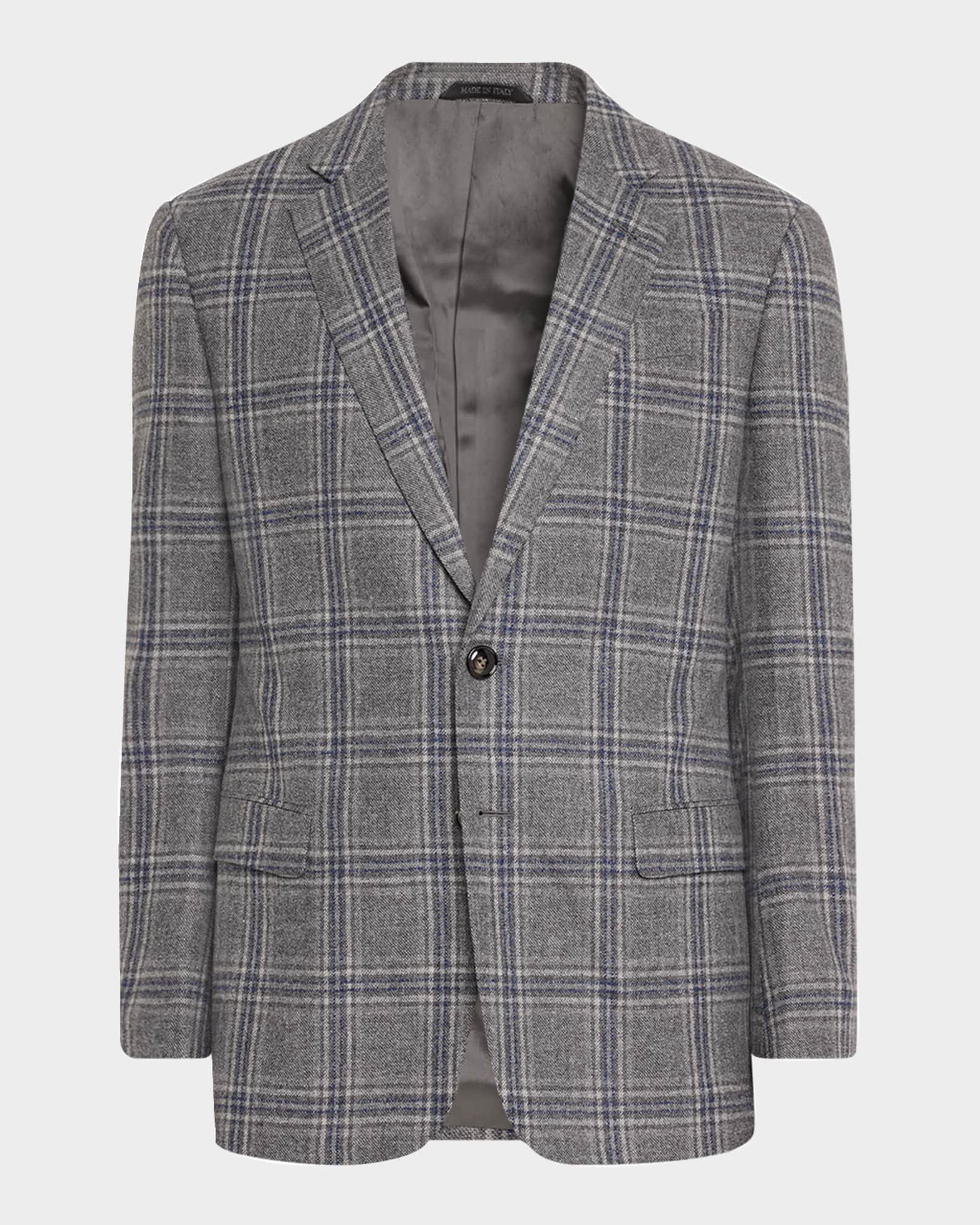 Giorgio Armani Men's Soft Plaid Sport Coat | Neiman Marcus