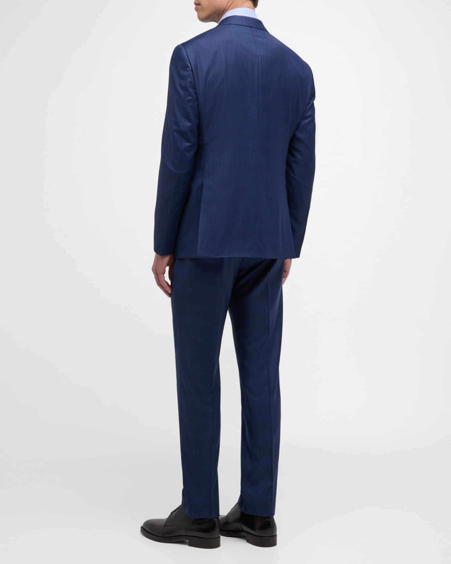 Giorgio Armani Men s Large Plaid Wool Classic Fit Suit Neiman Marcus