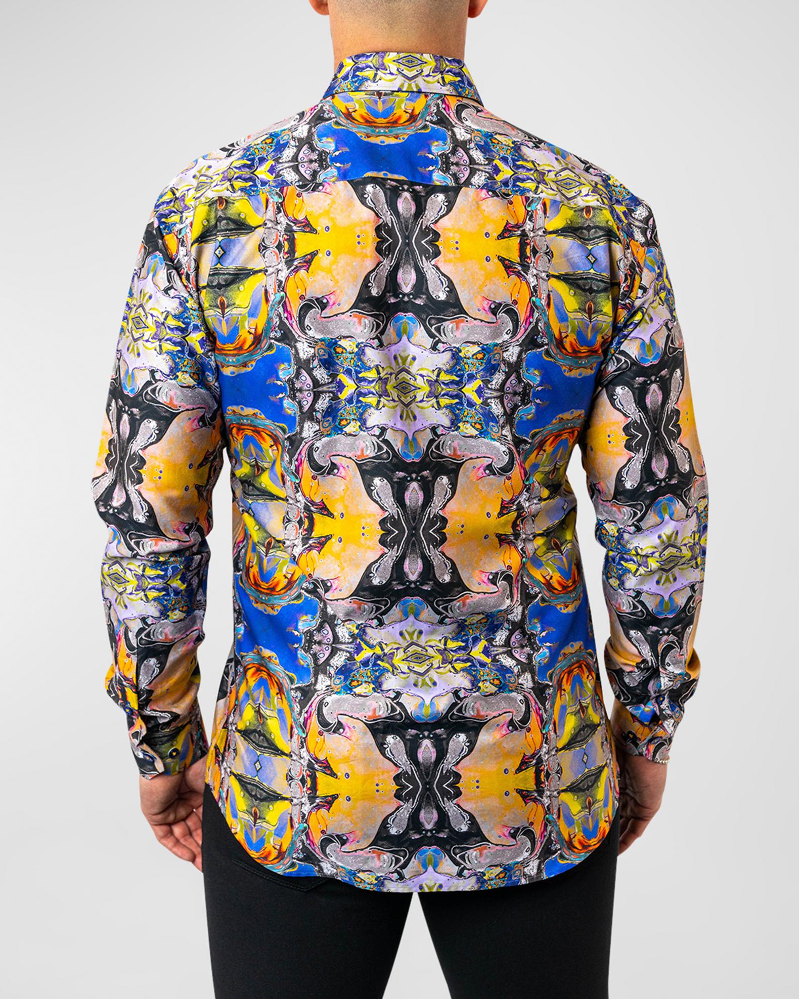 Maceoo Men's Fibonacci Acid Trip Dress Shirt | Neiman Marcus