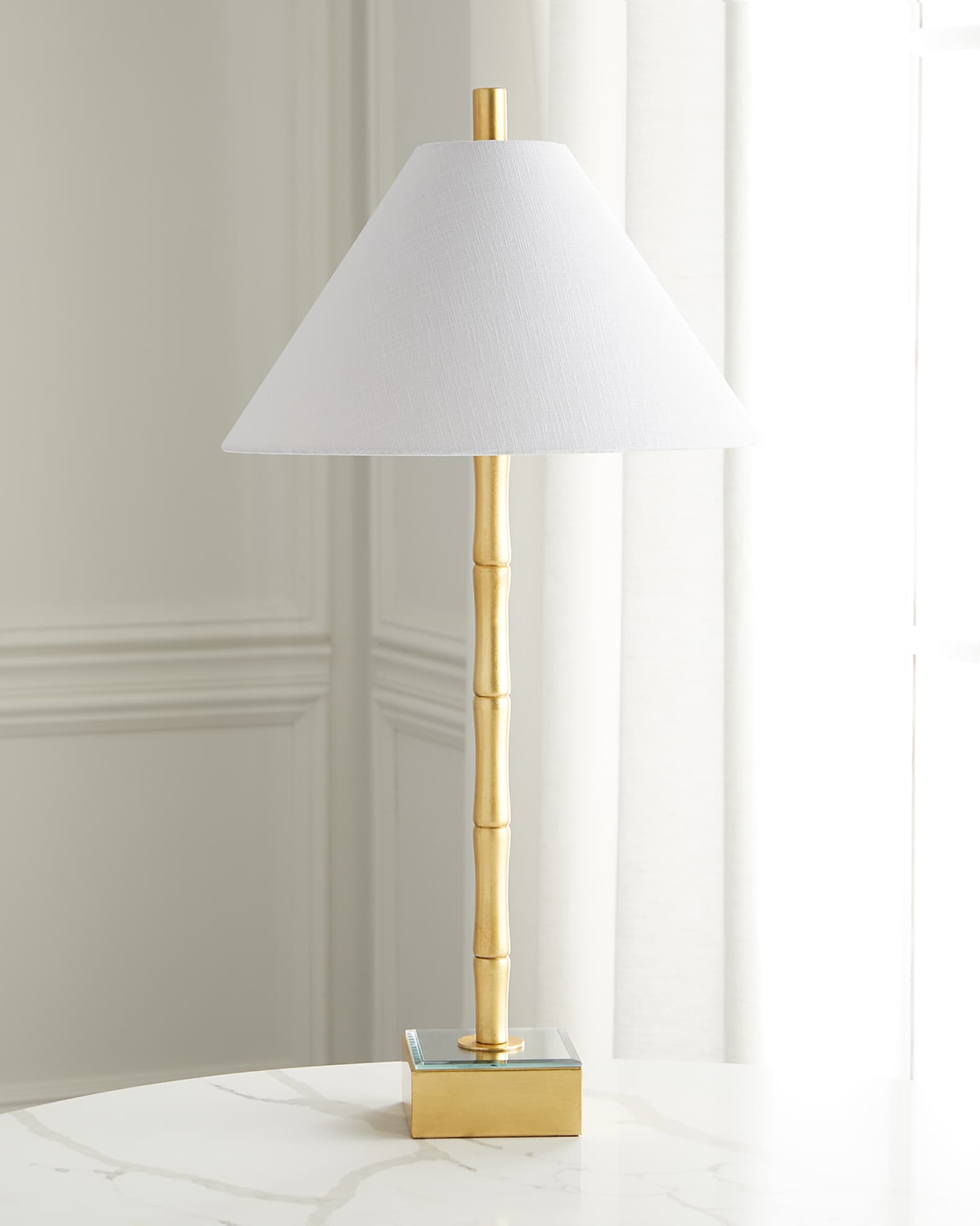 Gold bamboo lamp sale