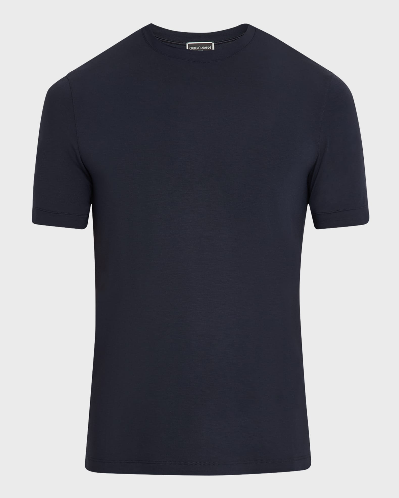 Giorgio Armani Men's Textured Stretch T-Shirt | Neiman Marcus