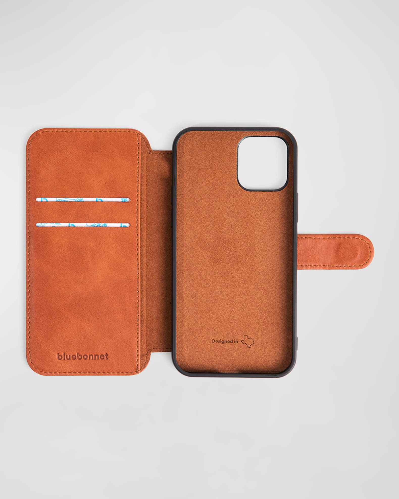 Bluebonnet iPhone 15 Pro Max Leather Wallet Case | Neiman Marcus