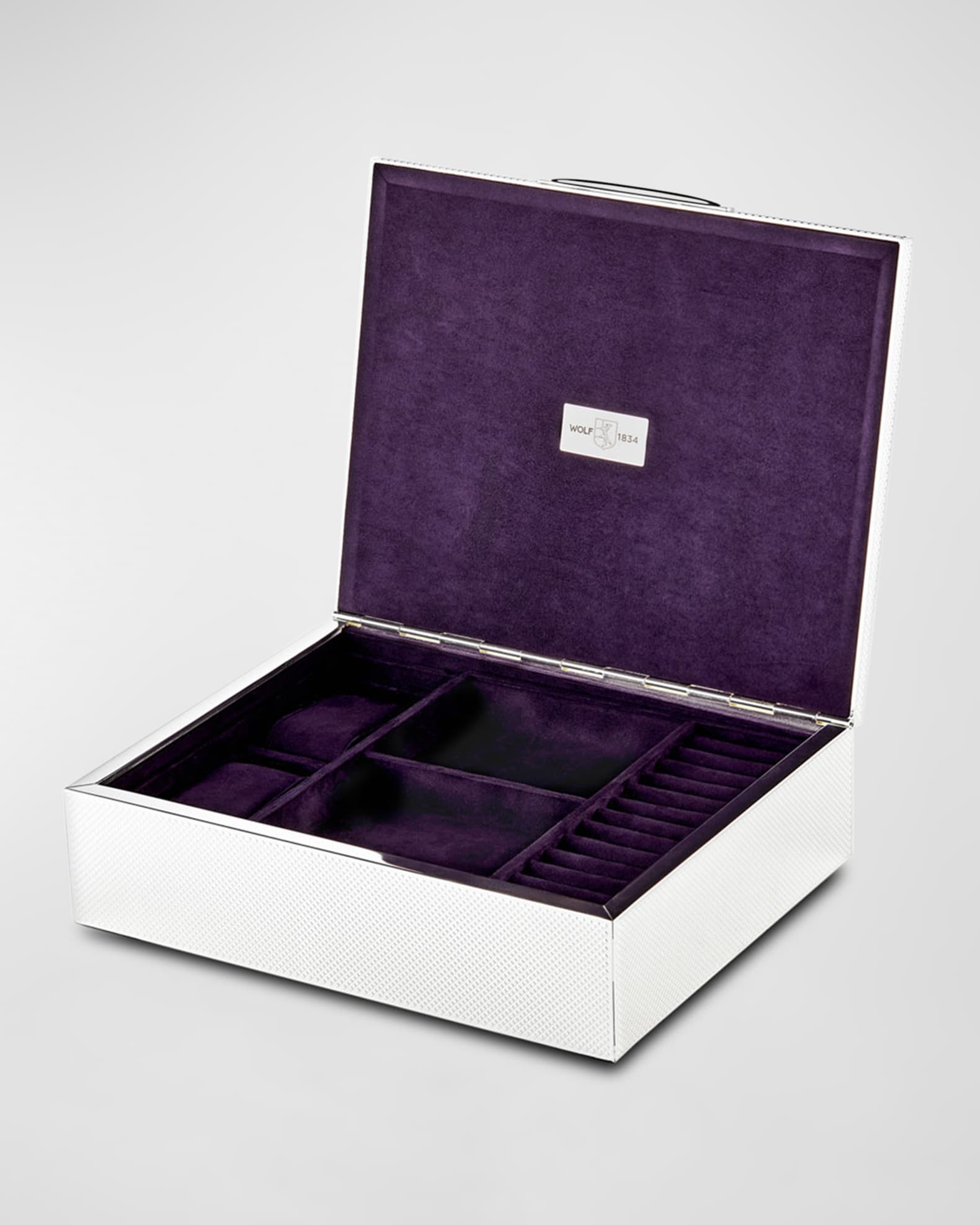 Silver Watch, Jewelry, and Legacy Box