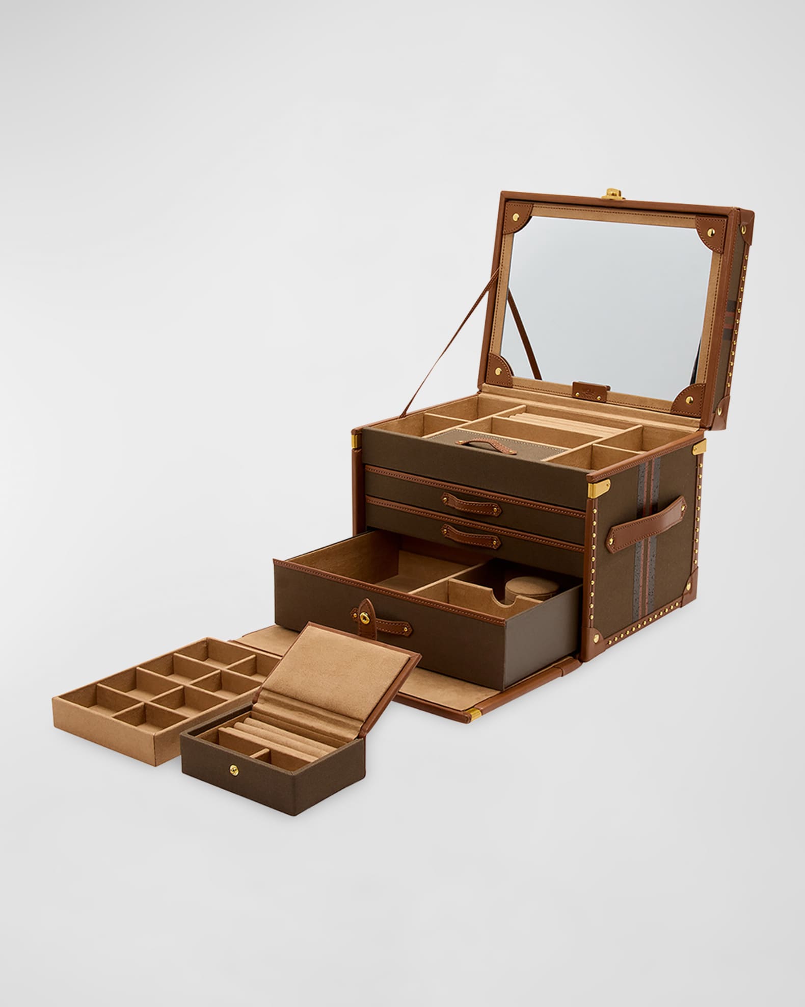 WOLF Ida Trunk Jewelry Box Neiman Marcus