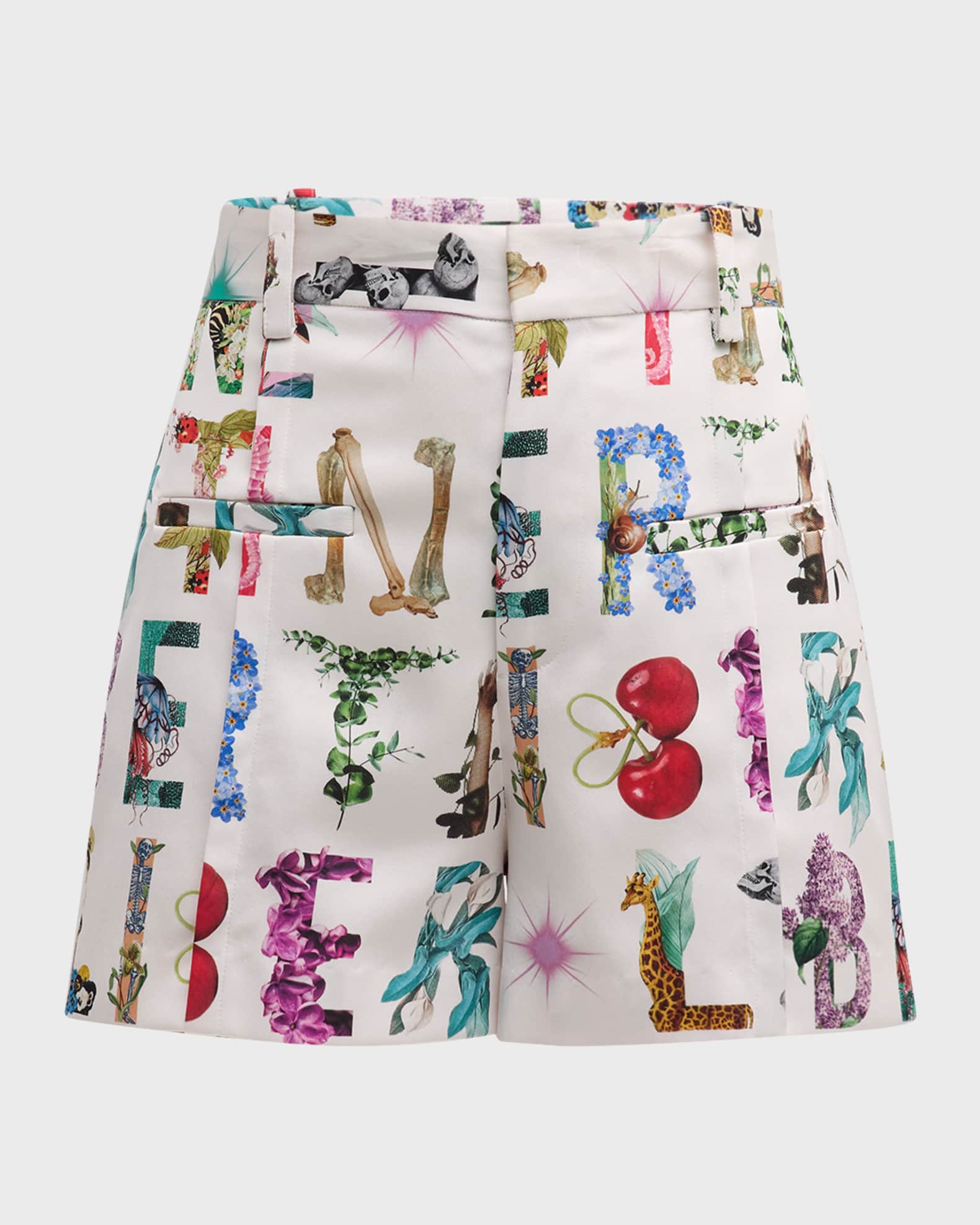 Deco Letters High-Rise Shorts 0