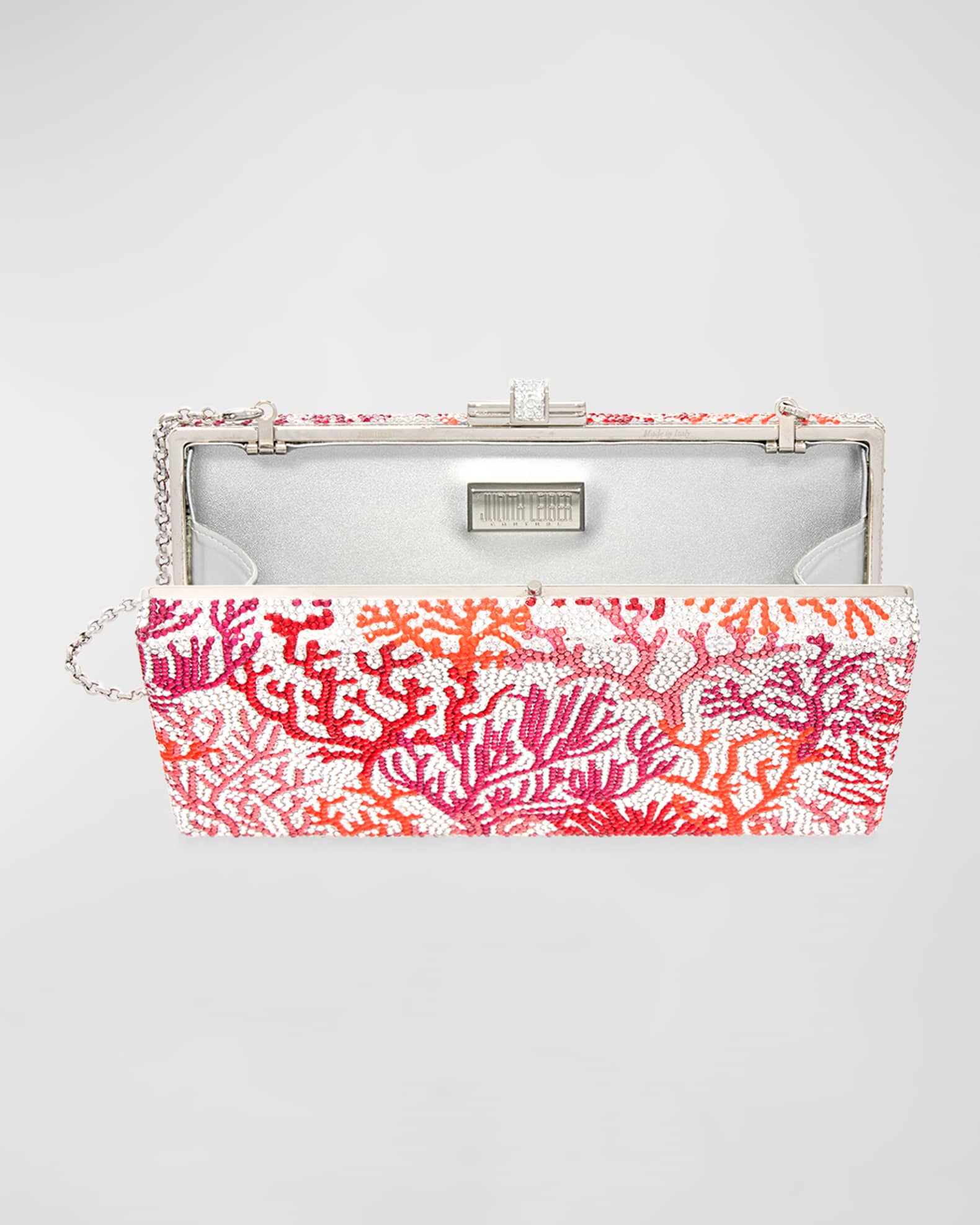 Judith Leiber Sleek Rectangle Clutch Bag Indigo