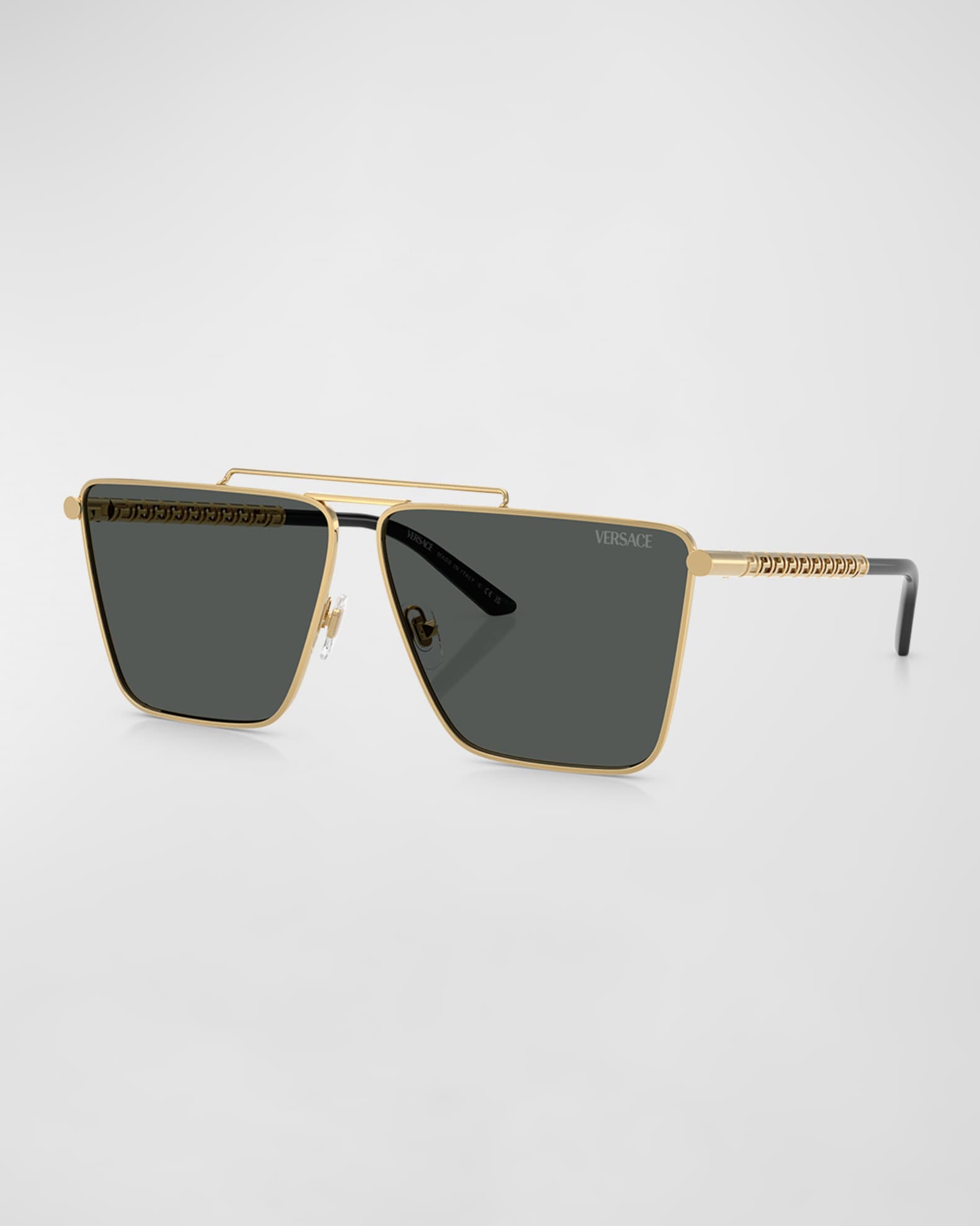 Versace mens sunglasses gold cheap