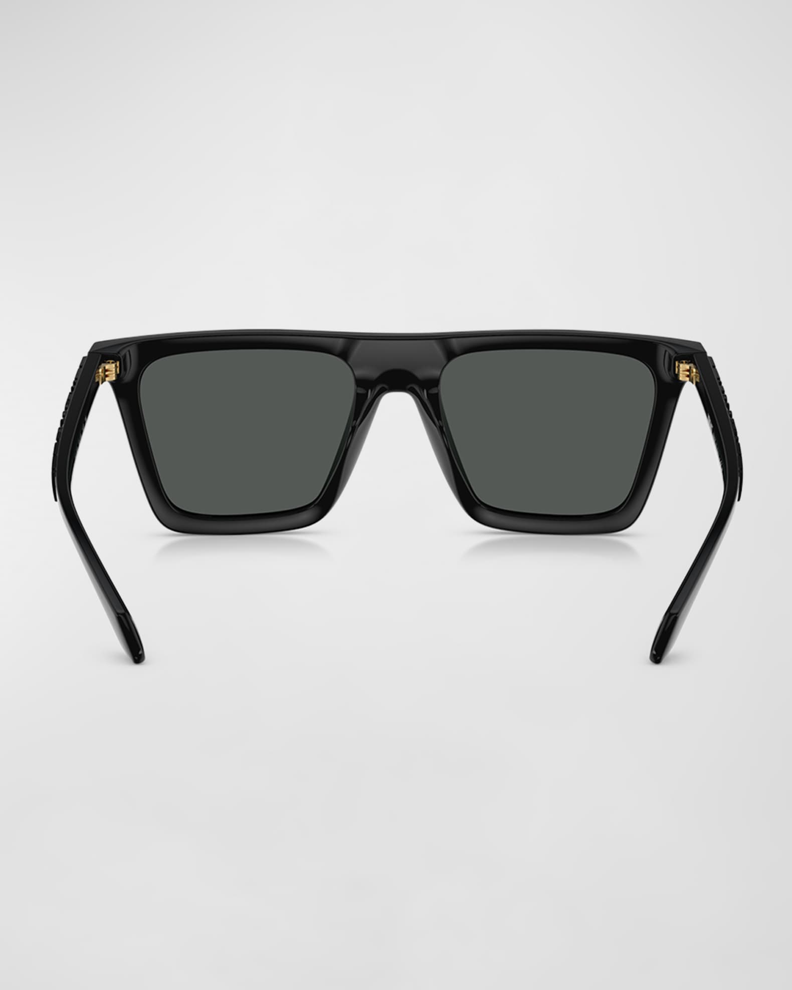 Black greca squared sunglasses cheap
