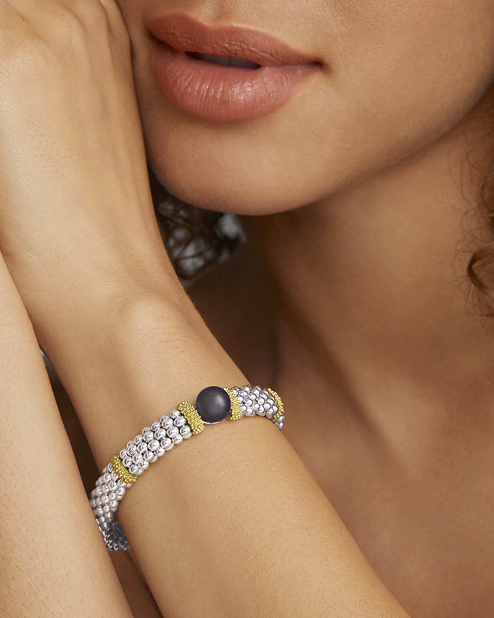 Luna Sterling Silver Bracelet plated in 18K Gold