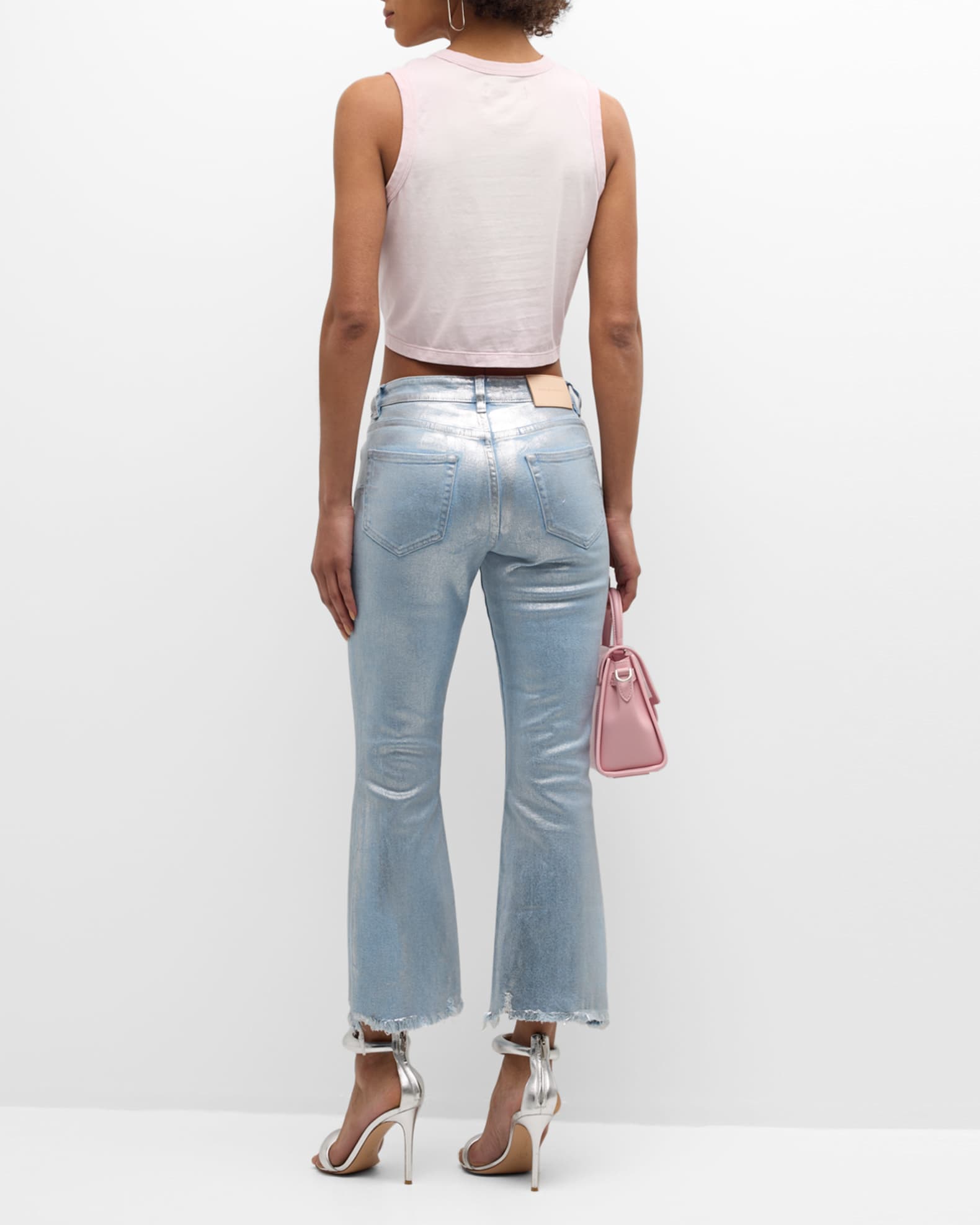 Maroon Cropped Muscle Tee main image 1