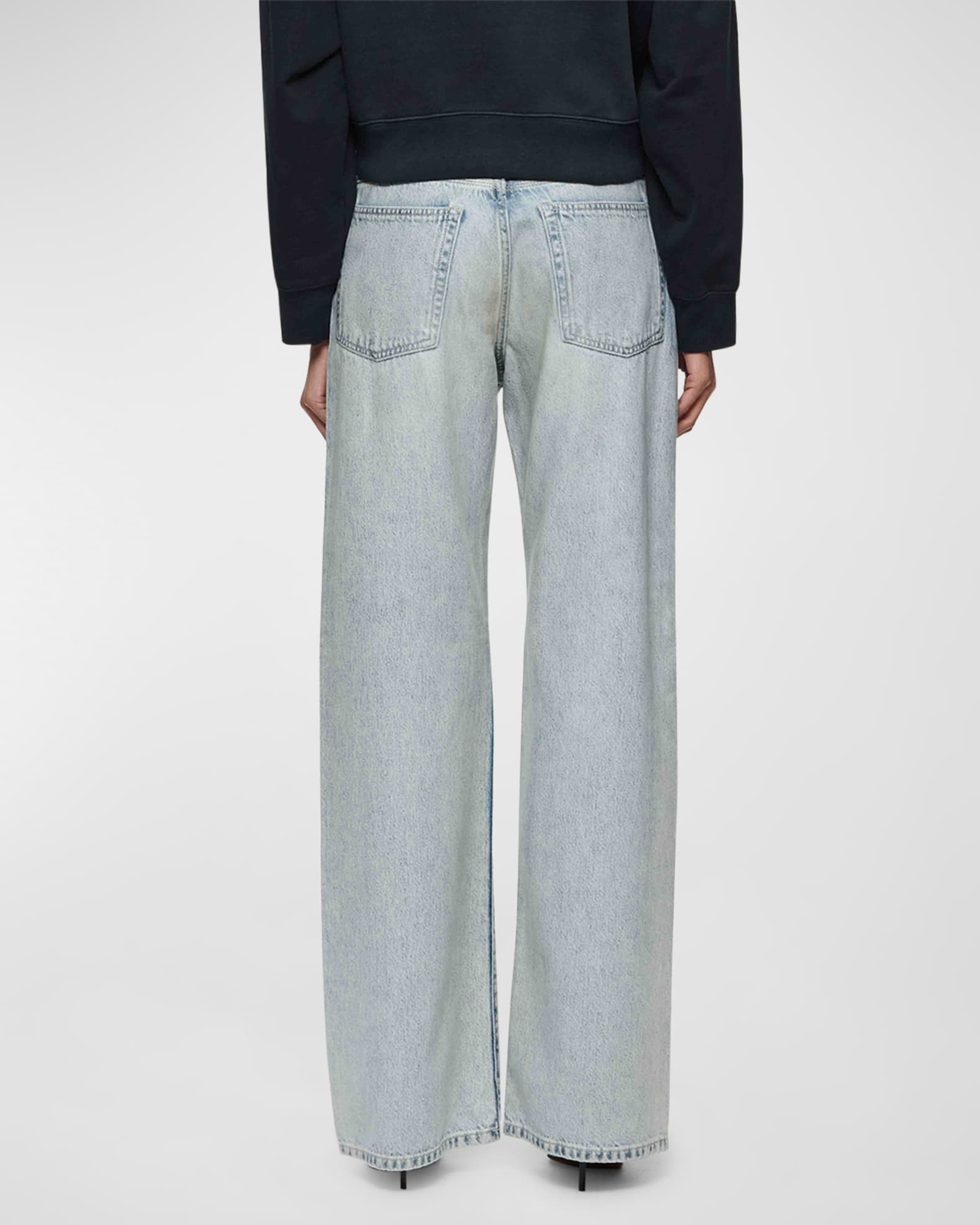 PURPLE RAIN JACKSON MID WAIST WIDE LEG JEANS
