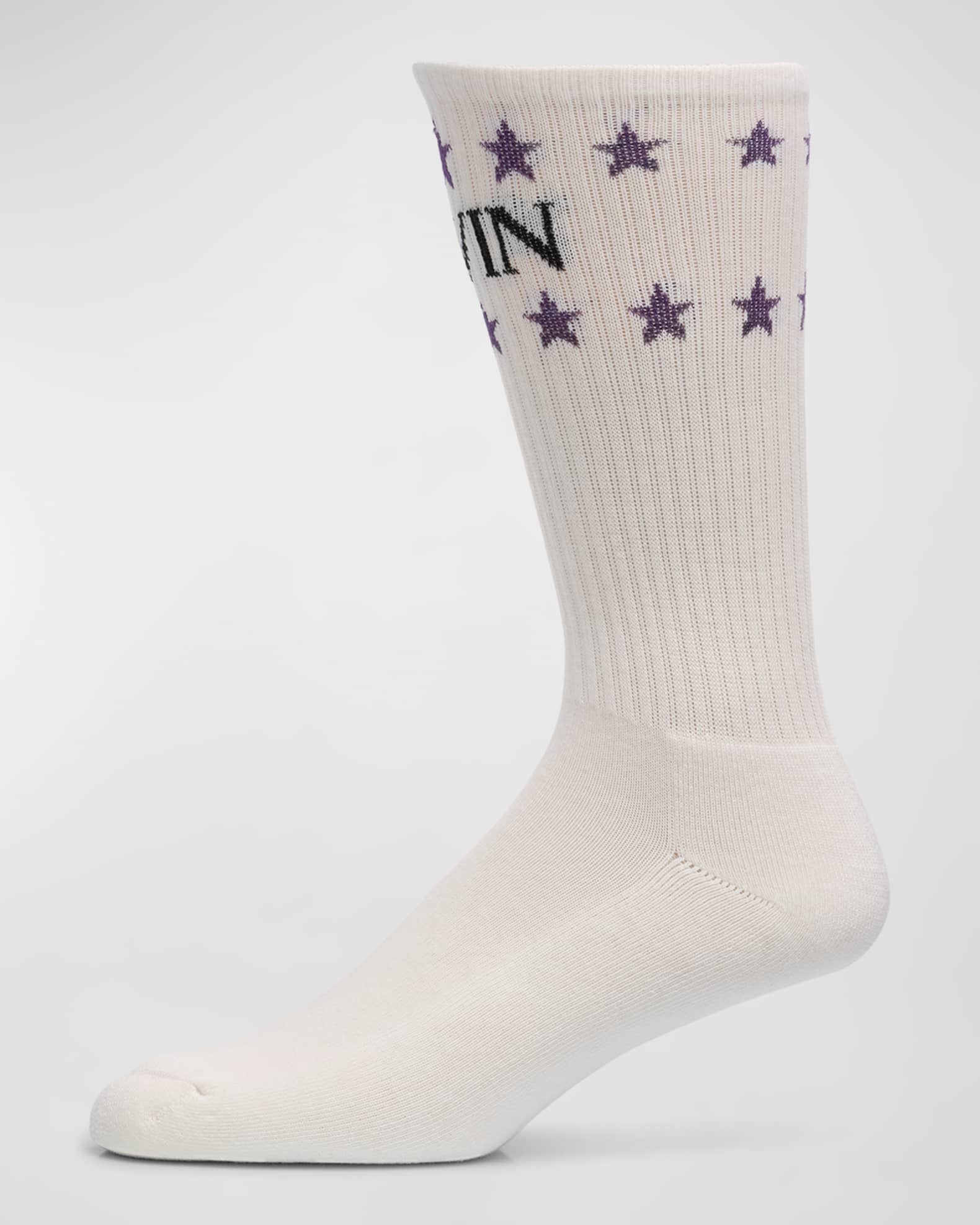 Men's Logo and Stars Crew Socks 0