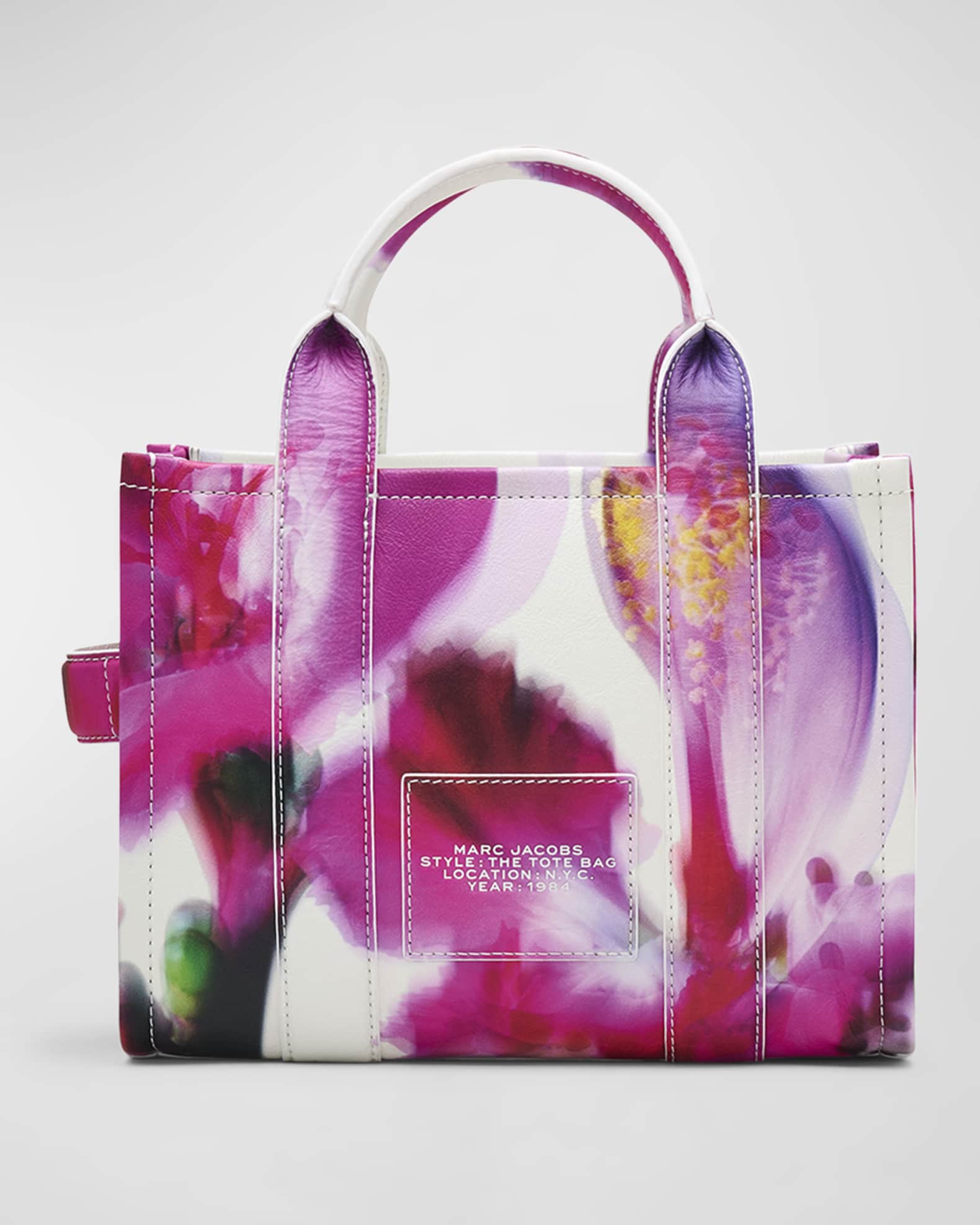 The Future Floral Leather Small Tote Bag