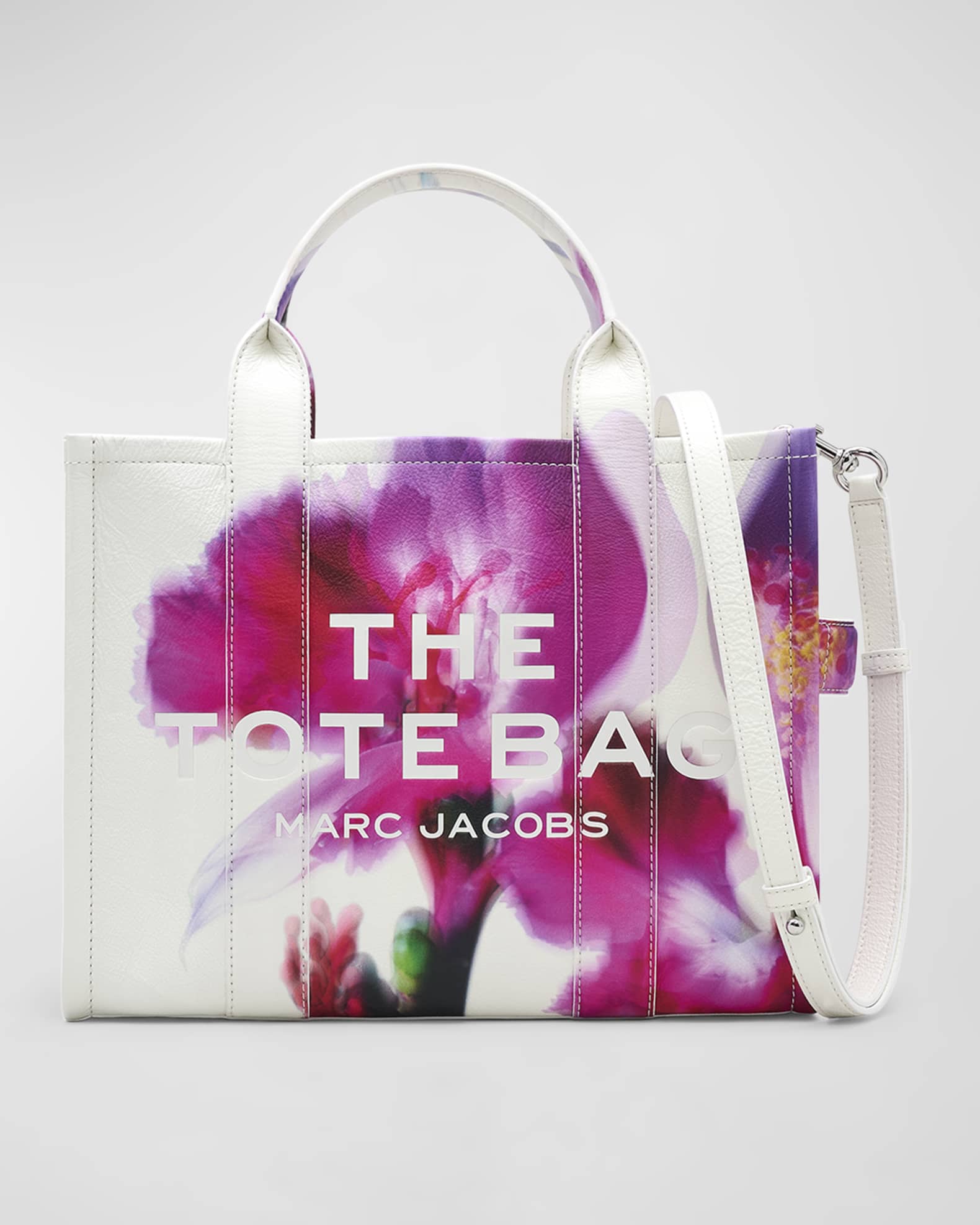Marc Jacobs The Future Floral Leather Medium Tote Bag | Neiman Marcus