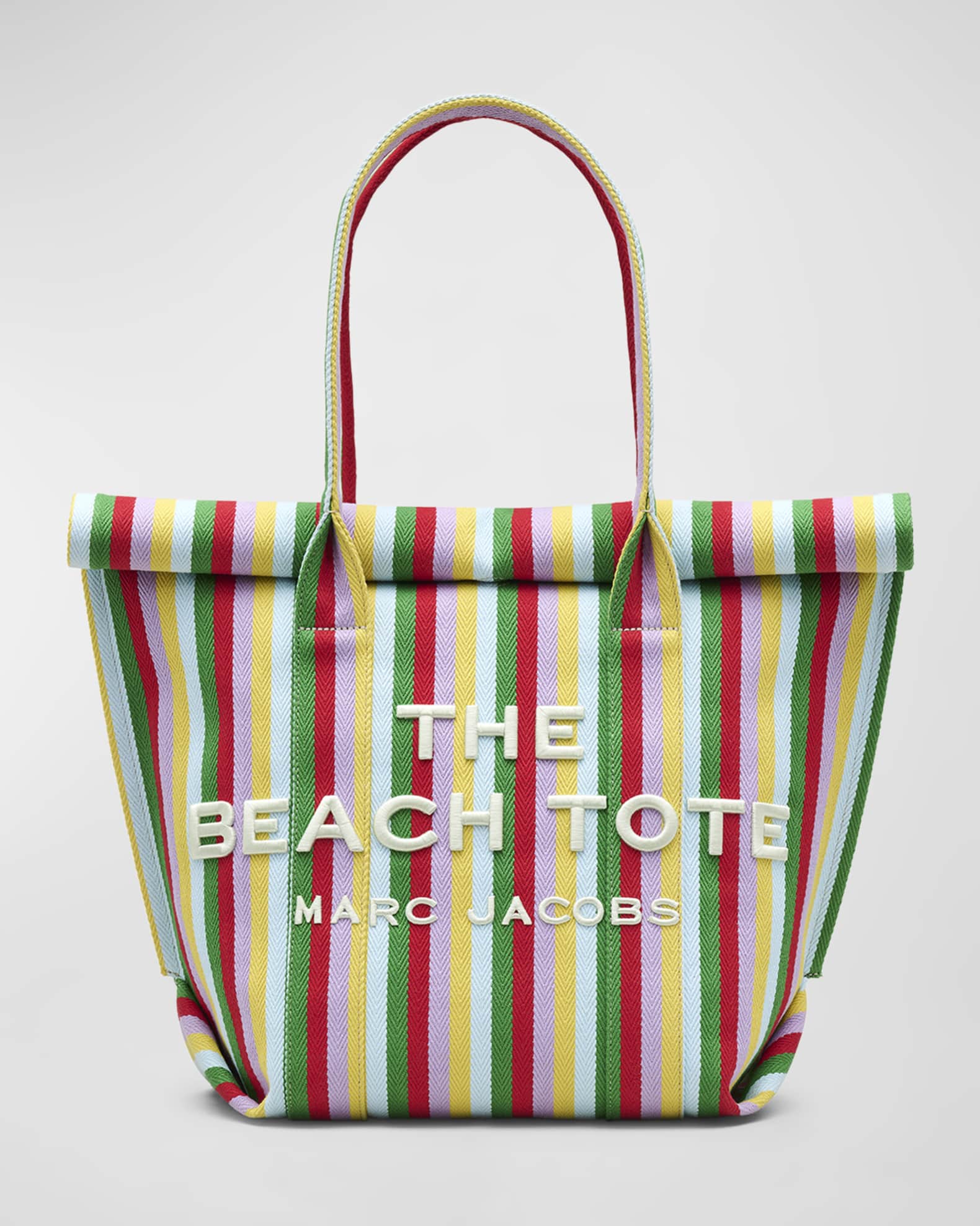 The Striped Jacquard Beach Tote Bag 0