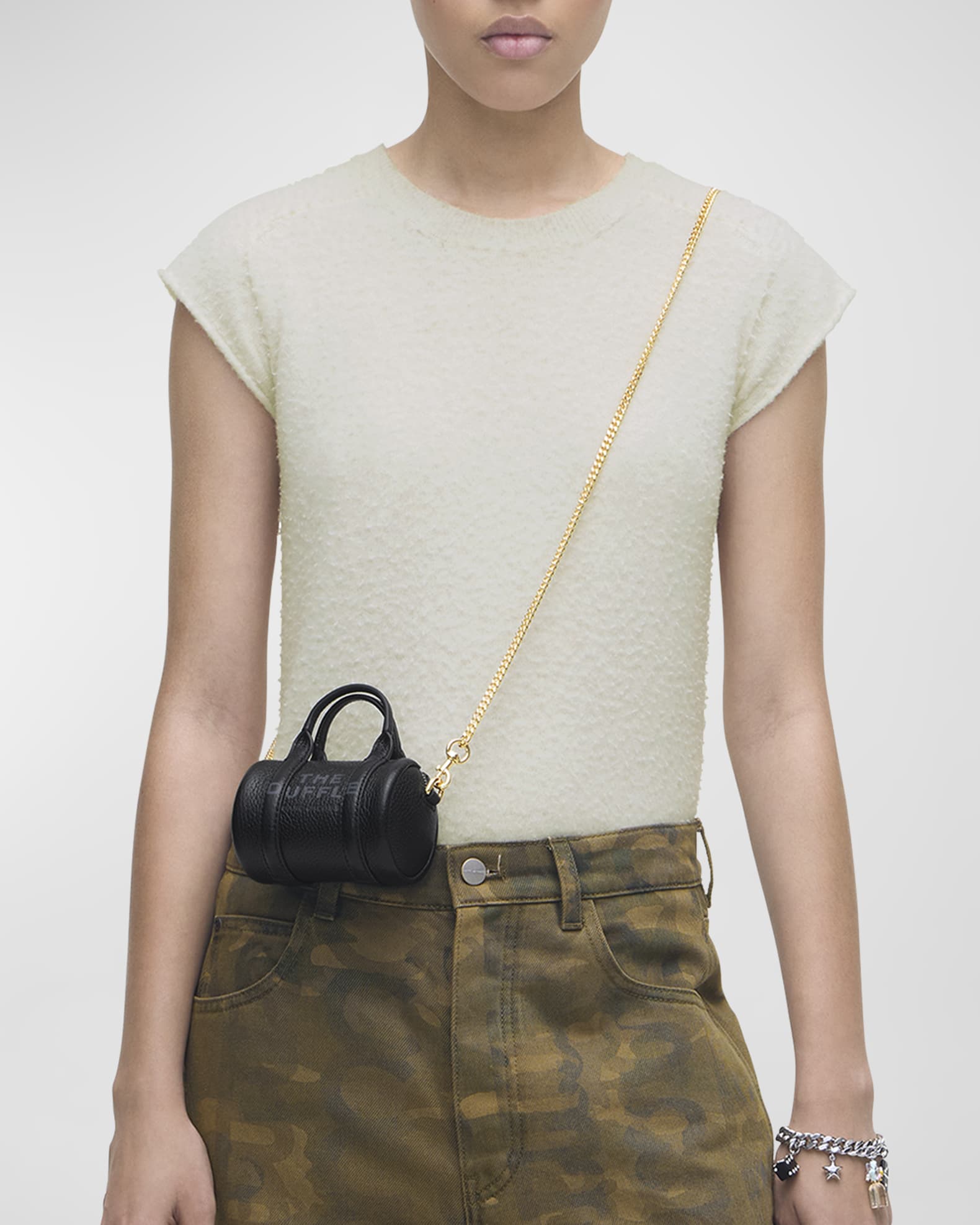 The Leather Nano Duffle Crossbody Bag 1