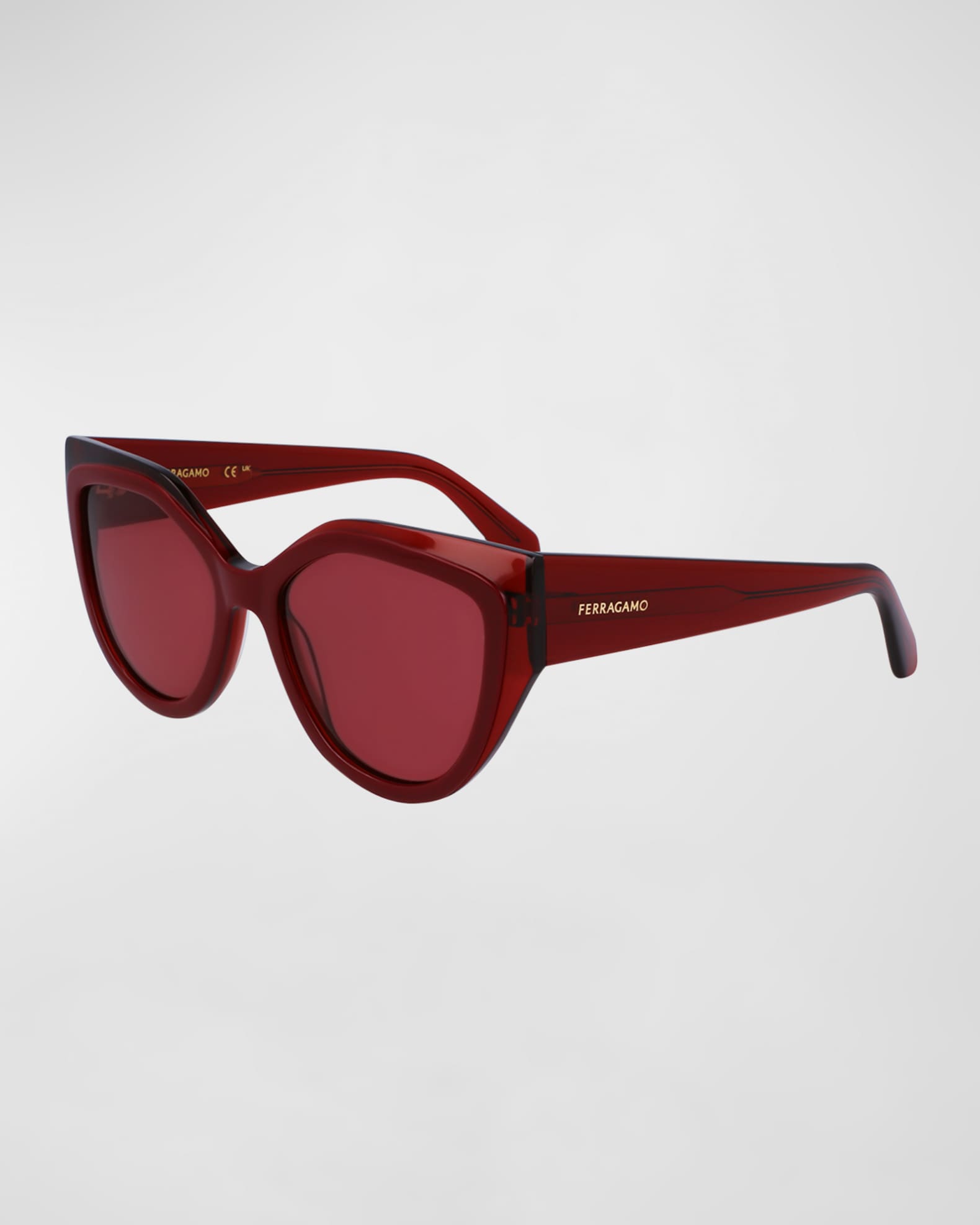 Classic Logo Acetate Cat Eye Sunglasses
