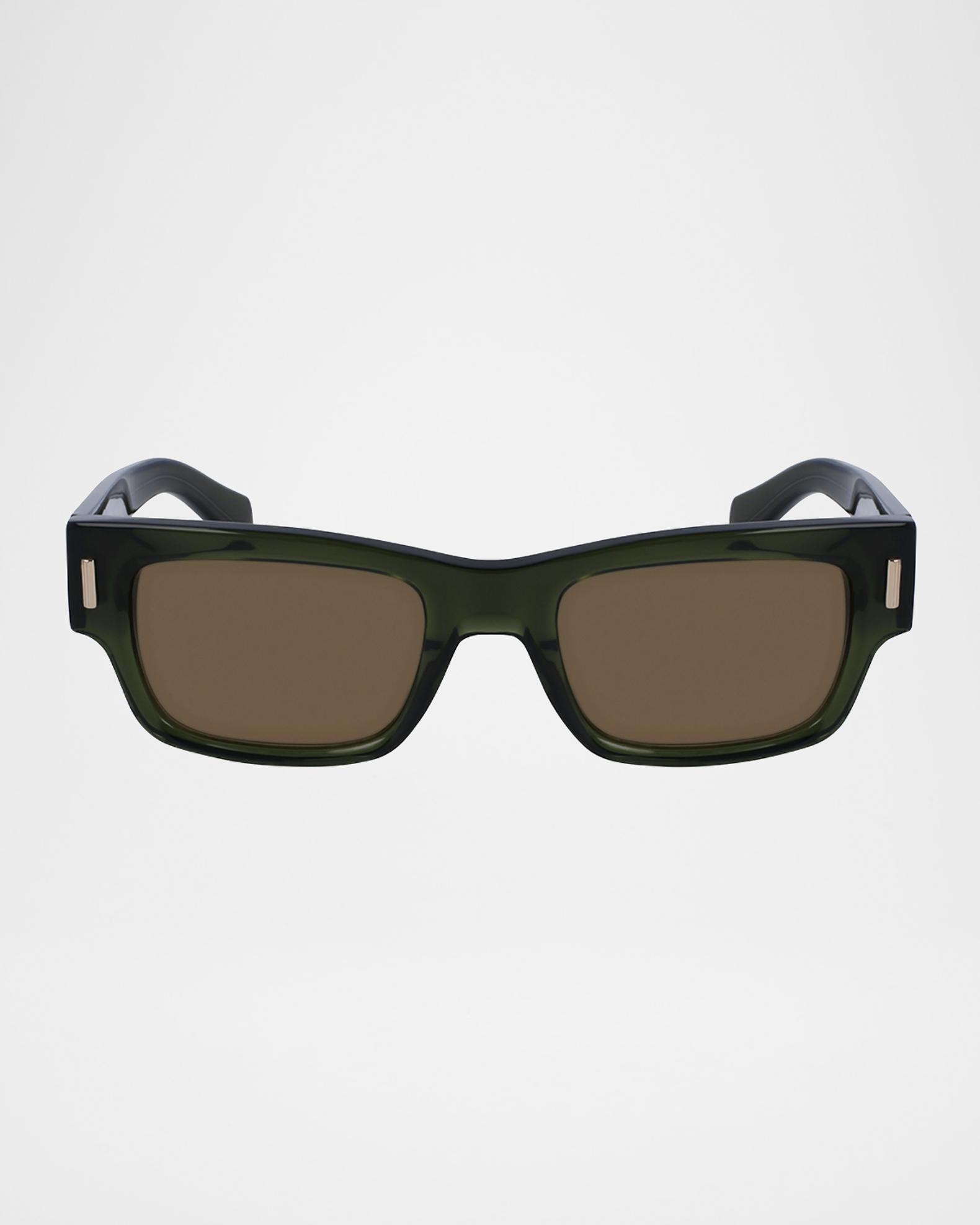 FERRAGAMO Men's Rivets Acetate Rectangle Sunglasses, 53mm | Neiman