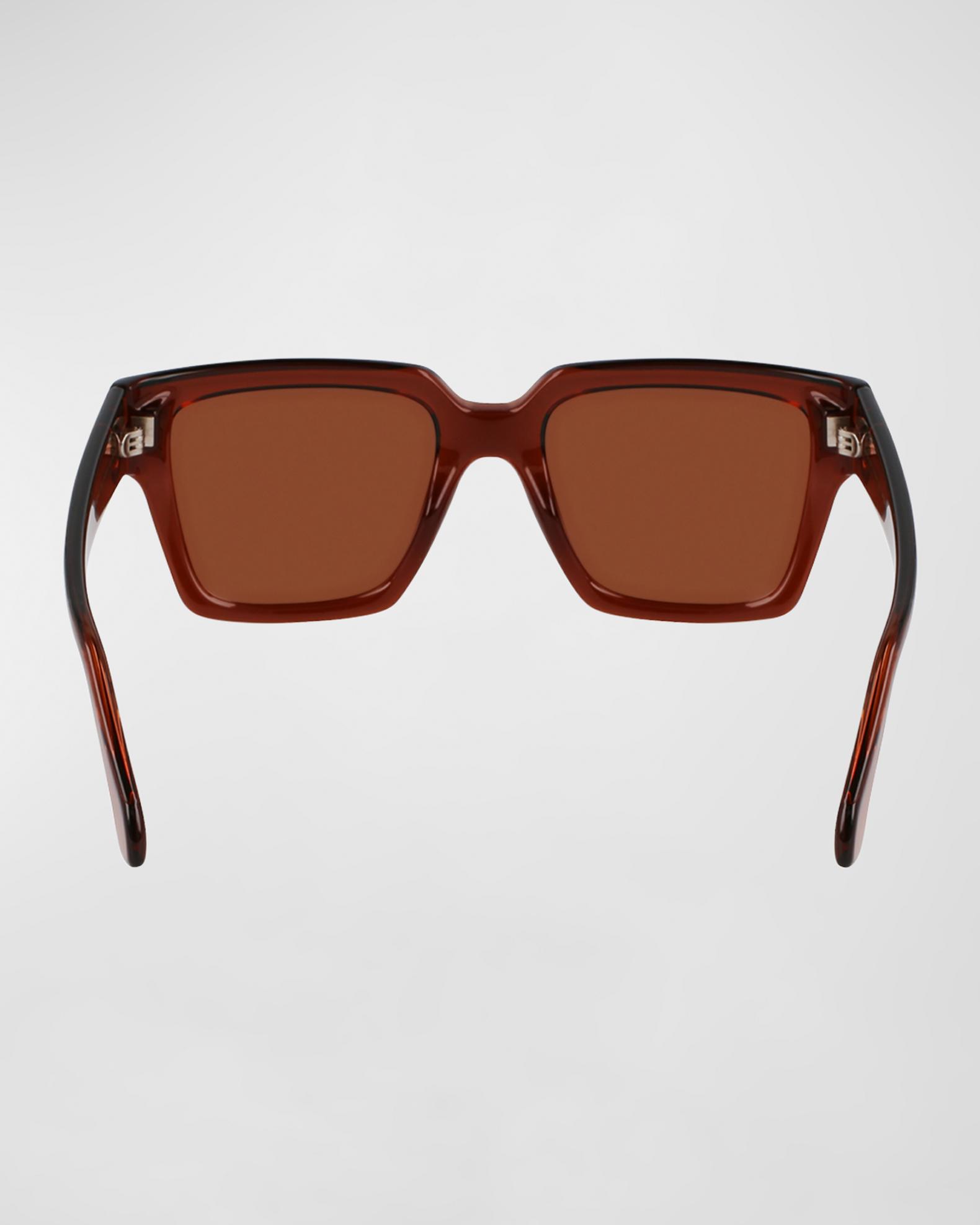 FERRAGAMO Gancini 51mm Rectangular Sunglasses
Color: TRANSPARENT BROWN Salvatore Ferragamo Ferragamo Women main image 2