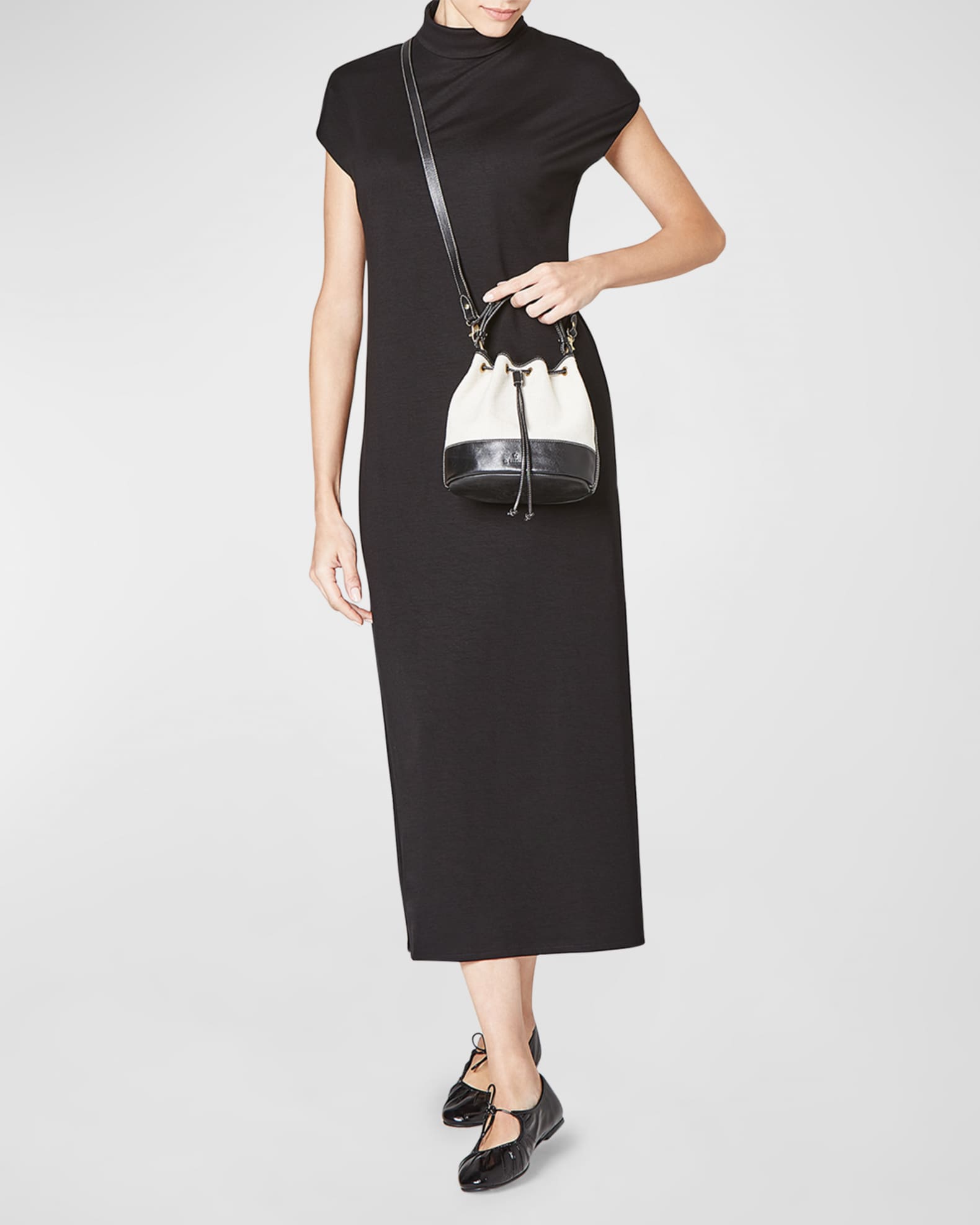 IL BISONTE レディース 2WAYバッグ MARINI BUCKET BAG Il Bisonte Marini Drawstring Canvas Bucket Bag | Neiman Marcus