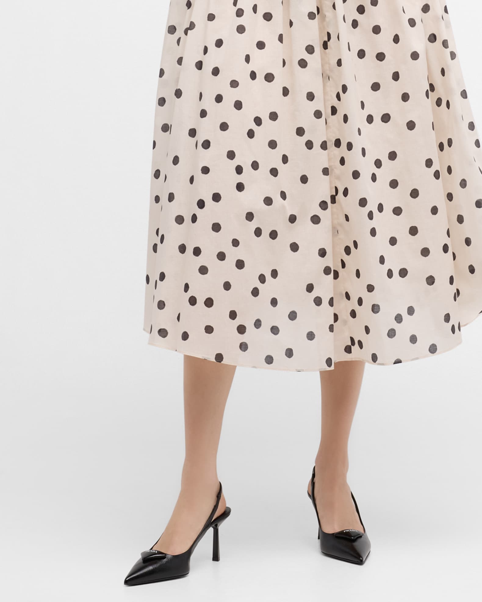 Vernice Leather Slingback Pumps 1