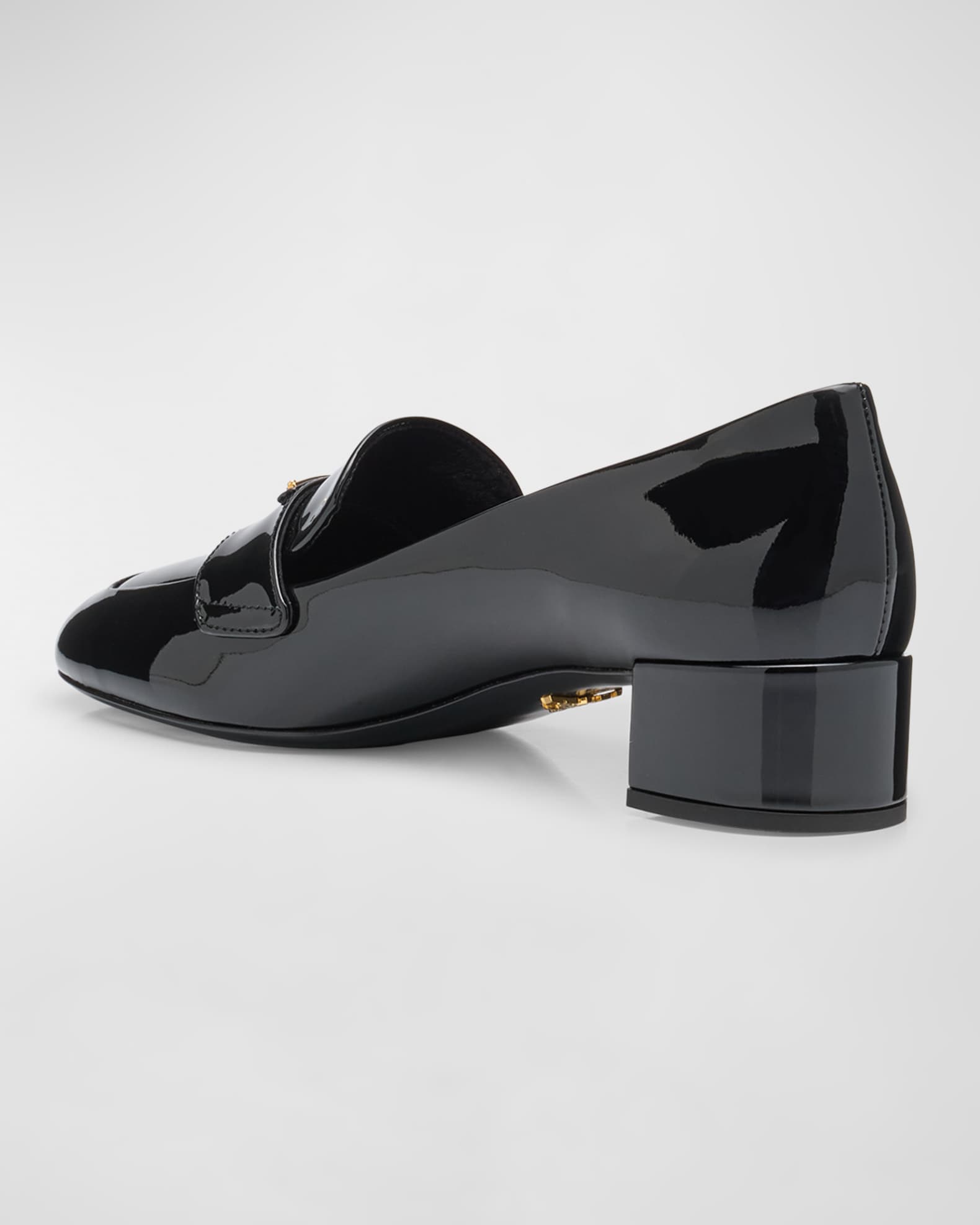 Vernice Patent Loafer Pumps