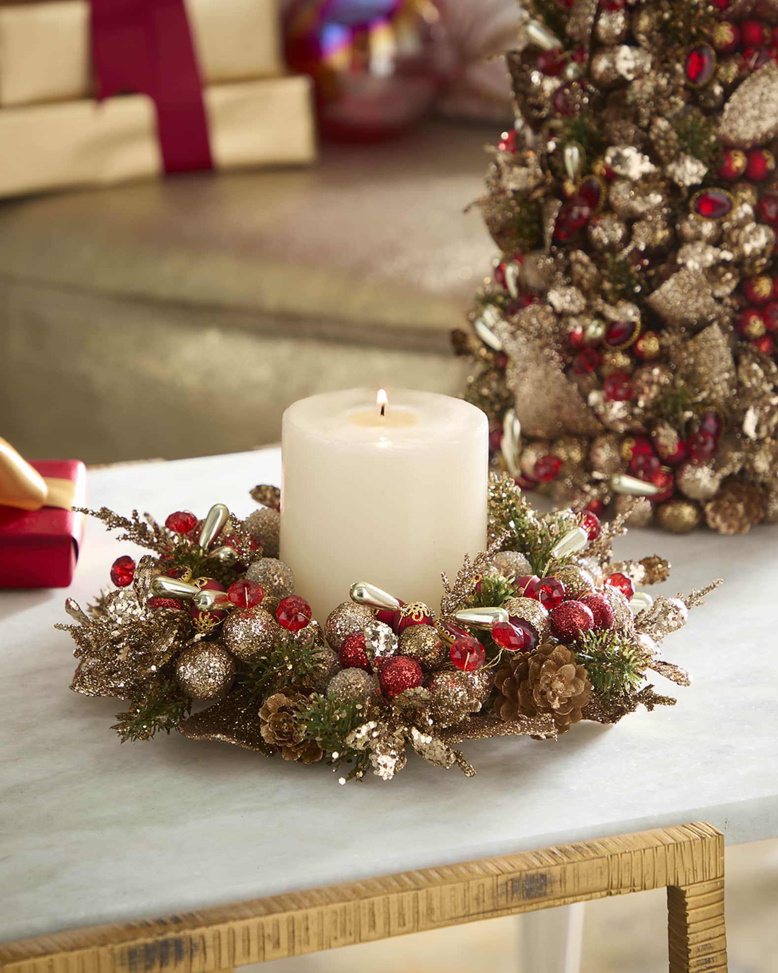 Christmas candle rings online