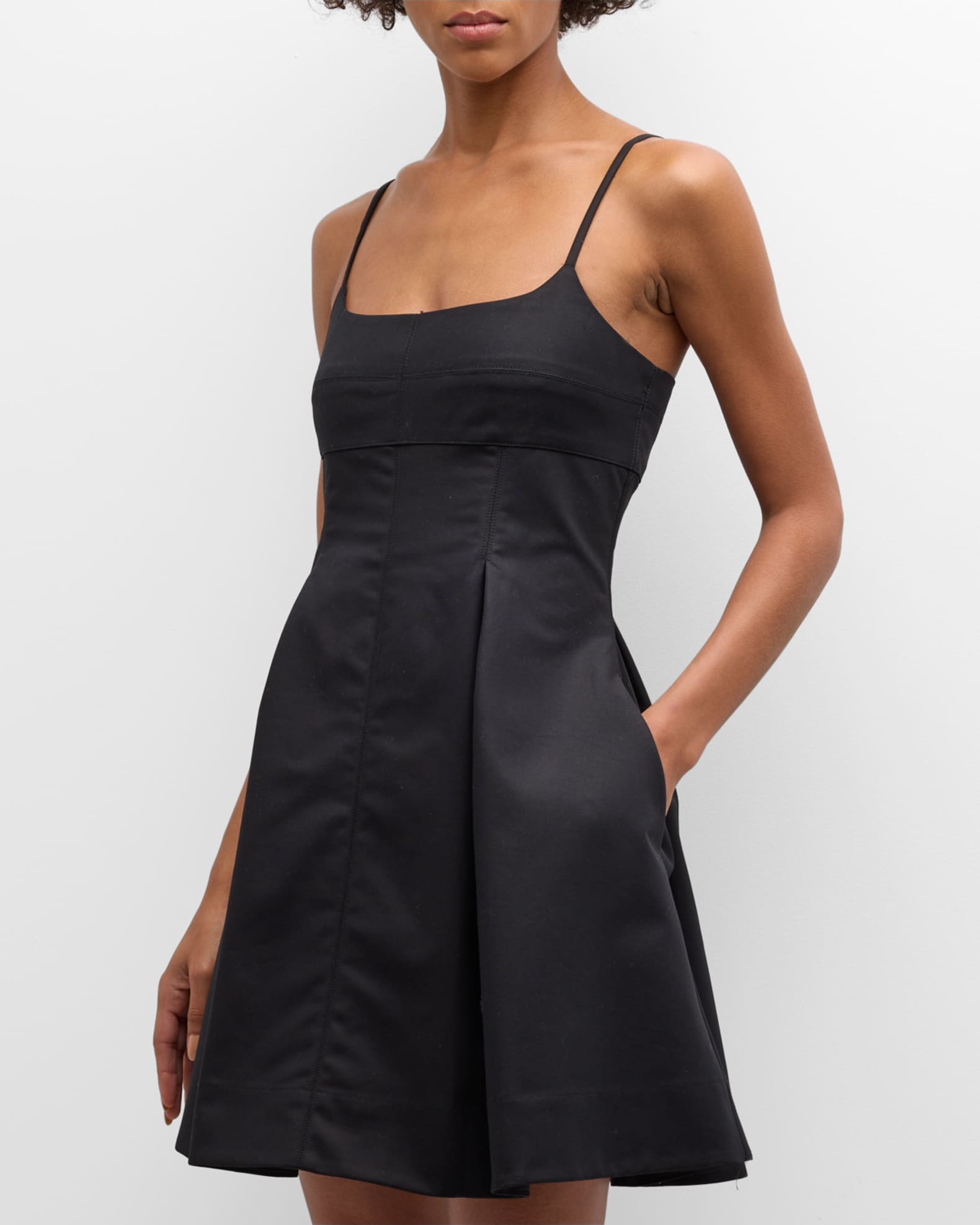 Spaghetti Strap Cotton Mini Dress