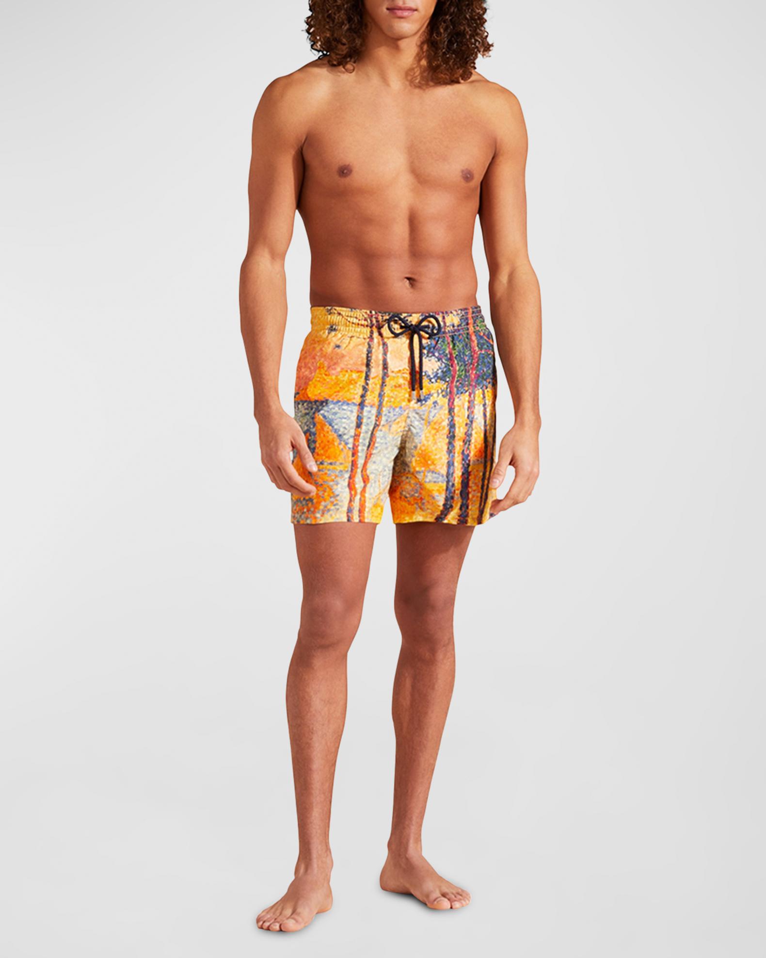 Vilebrequin Men's Impressionist Swim Trunks | Neiman Marcus