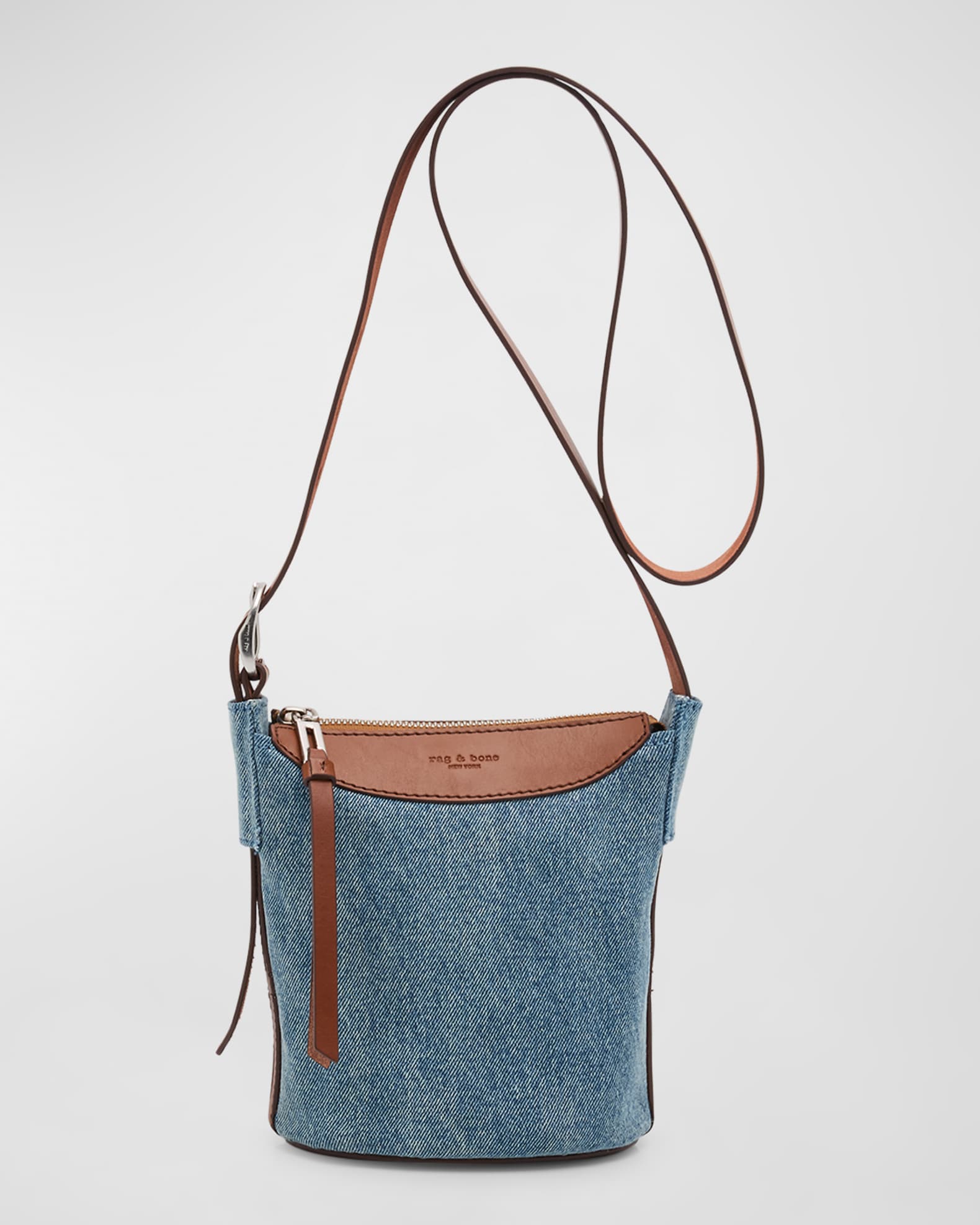 Rag & Bone Belize Mini Denim Bucket Bag