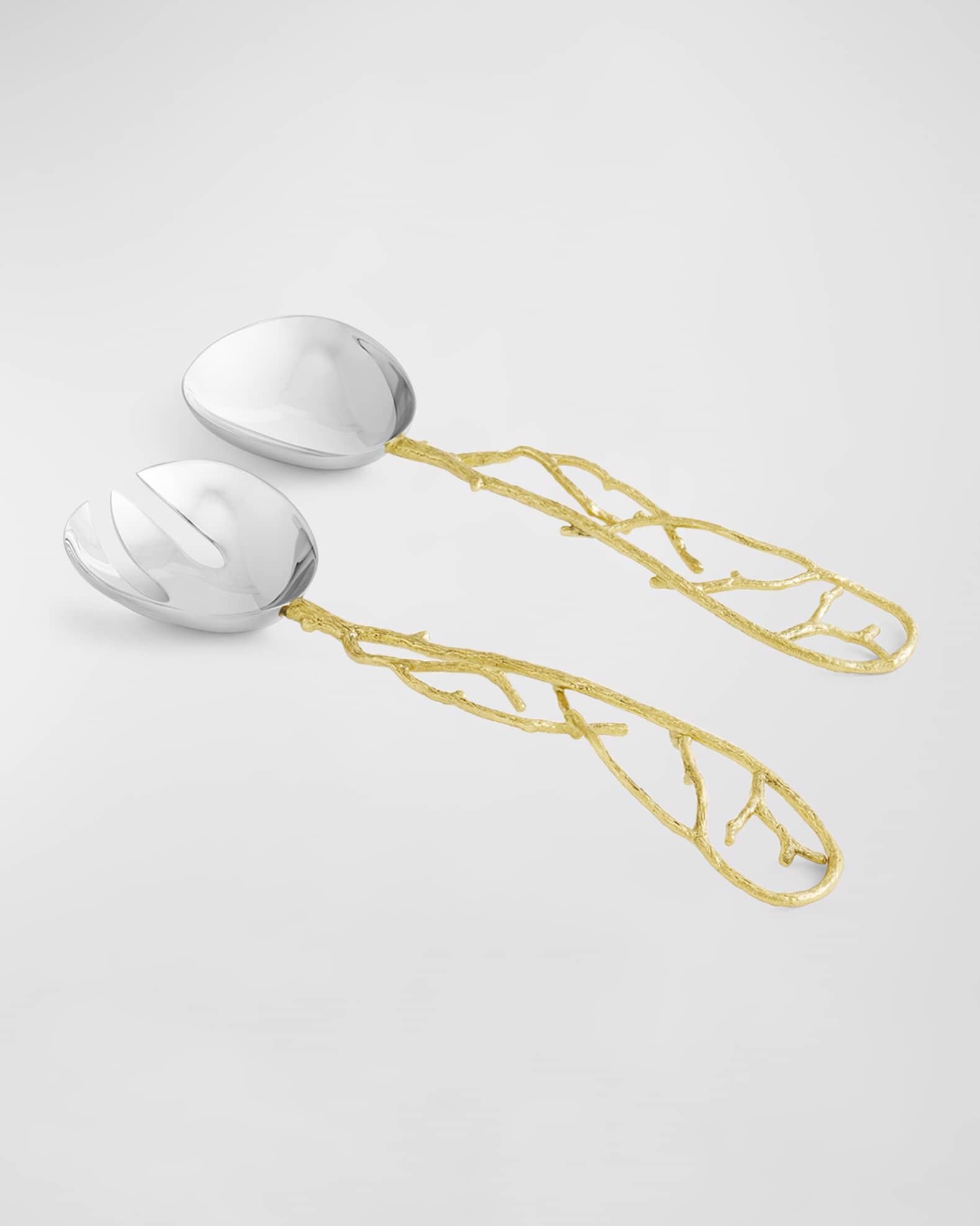 Butterfly Ginkgo White & Gold Serving Set 1