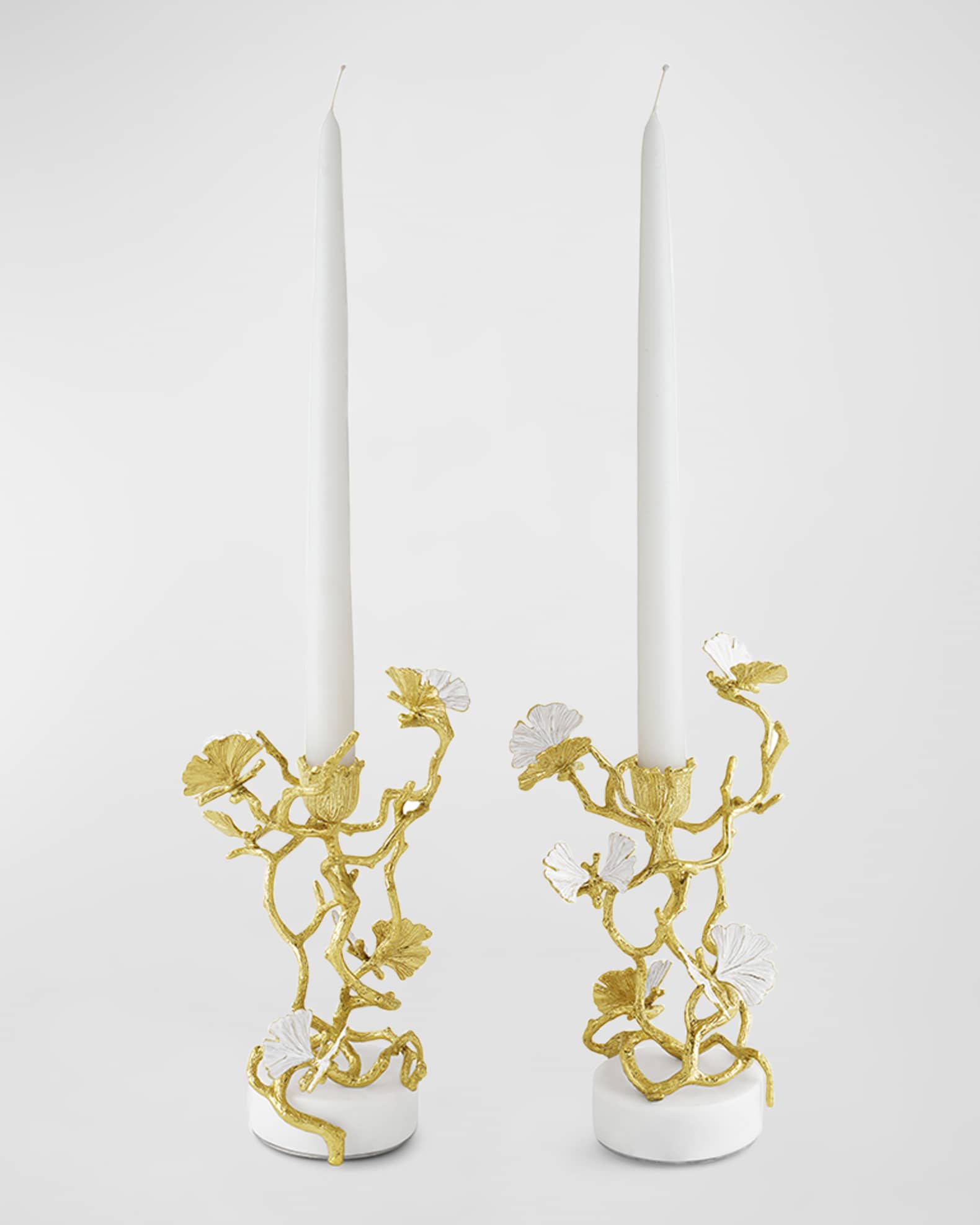 Gold Candleholders | Flower