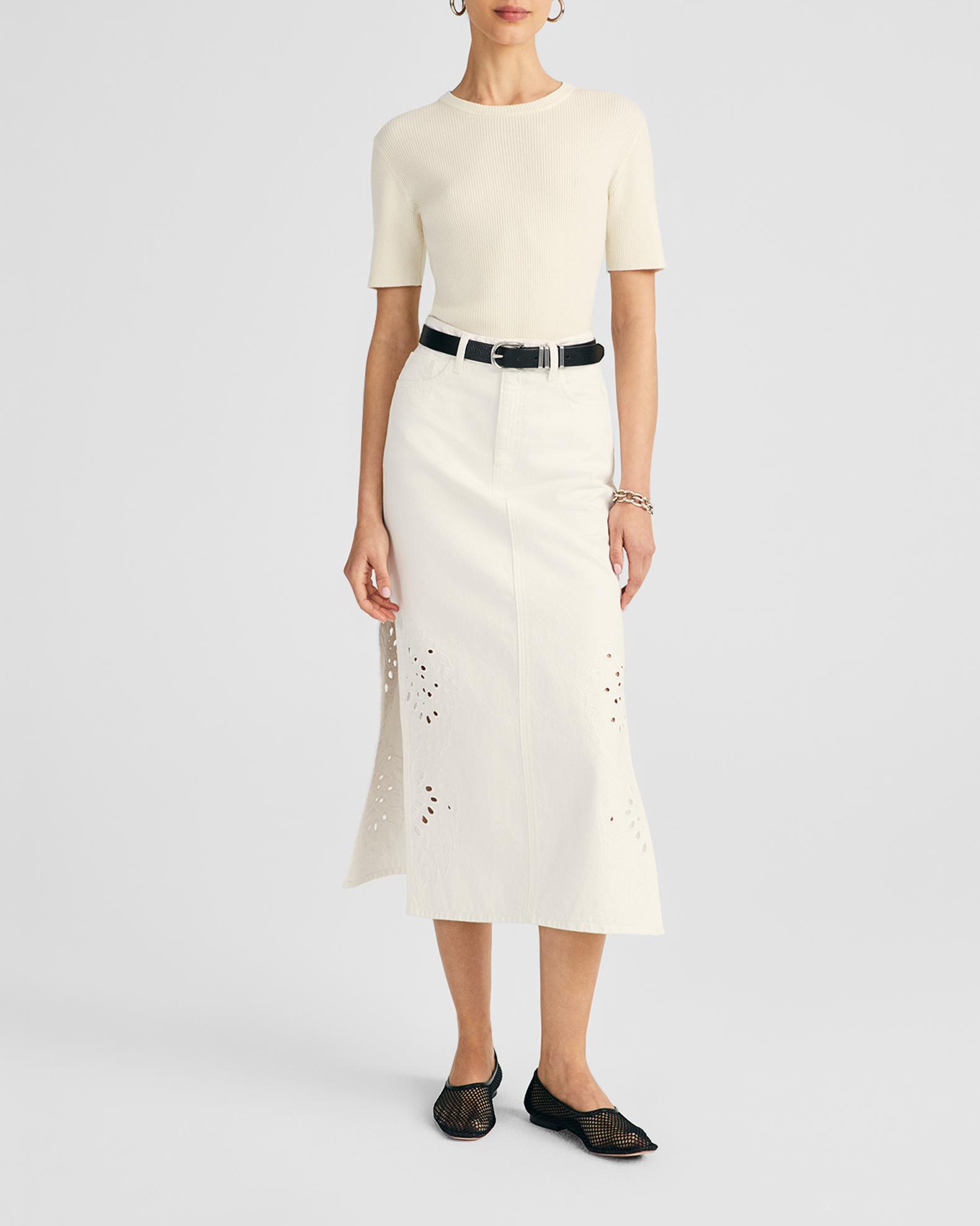 Jupe Crayon Escada En Laine D'angora/rabbit - Taille 34 (4 US) Violette - Neiman Marcus, Avec étiquette