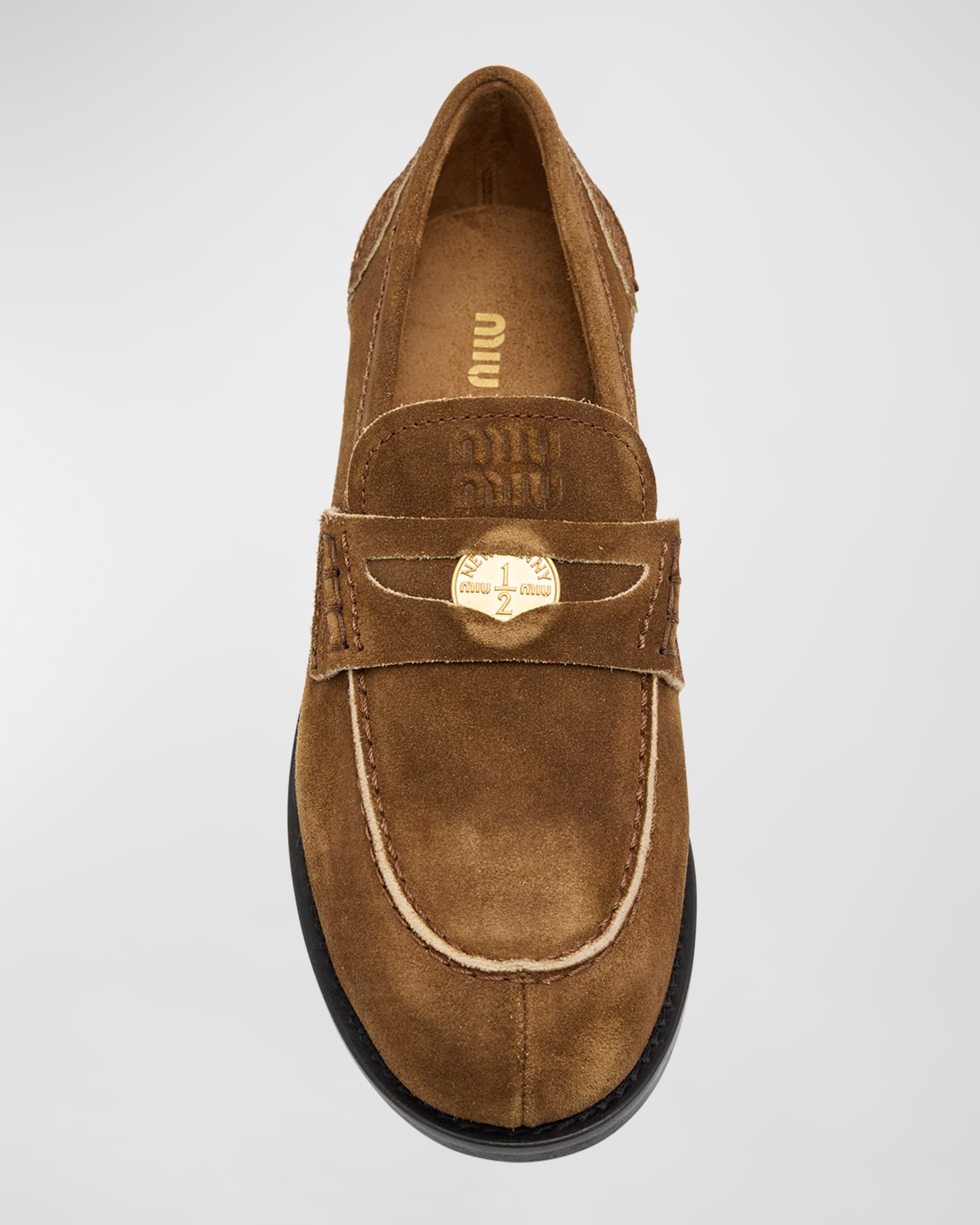 Suede Penny Loafers