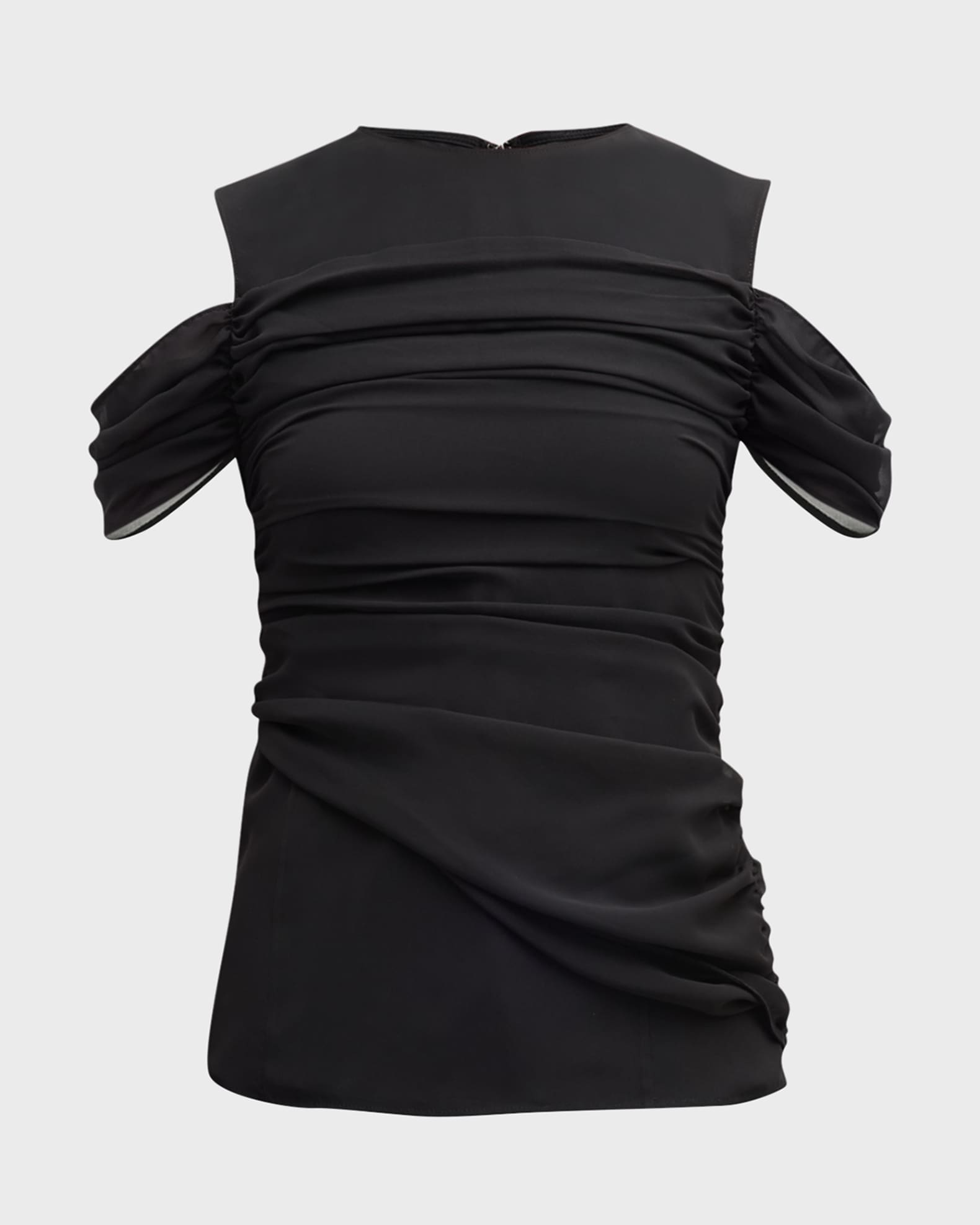 Sylphide Cold-Shoulder Draped Top 0