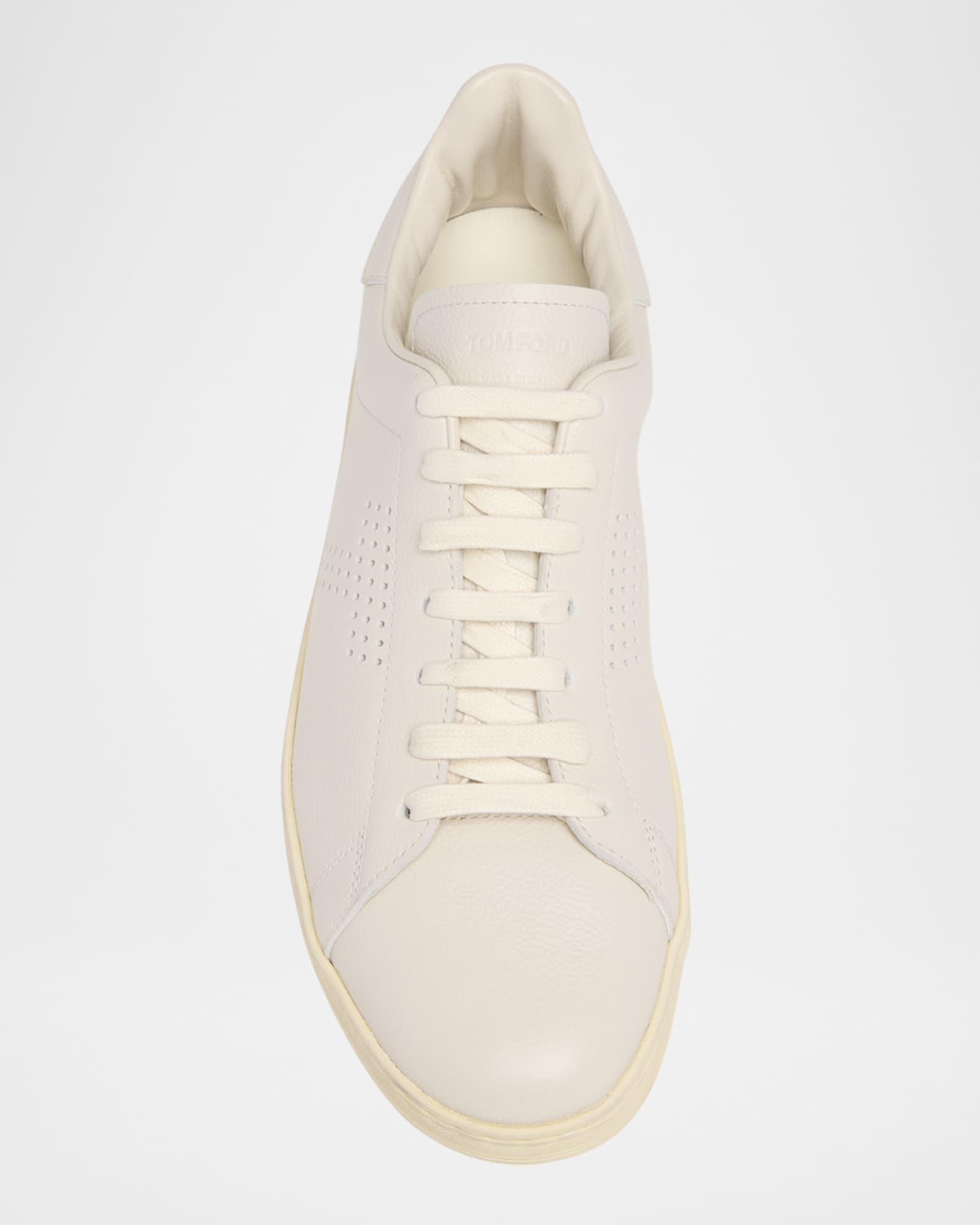 TOM FORD Men's Warwick Grained Leather Sneakers | Neiman Marcus