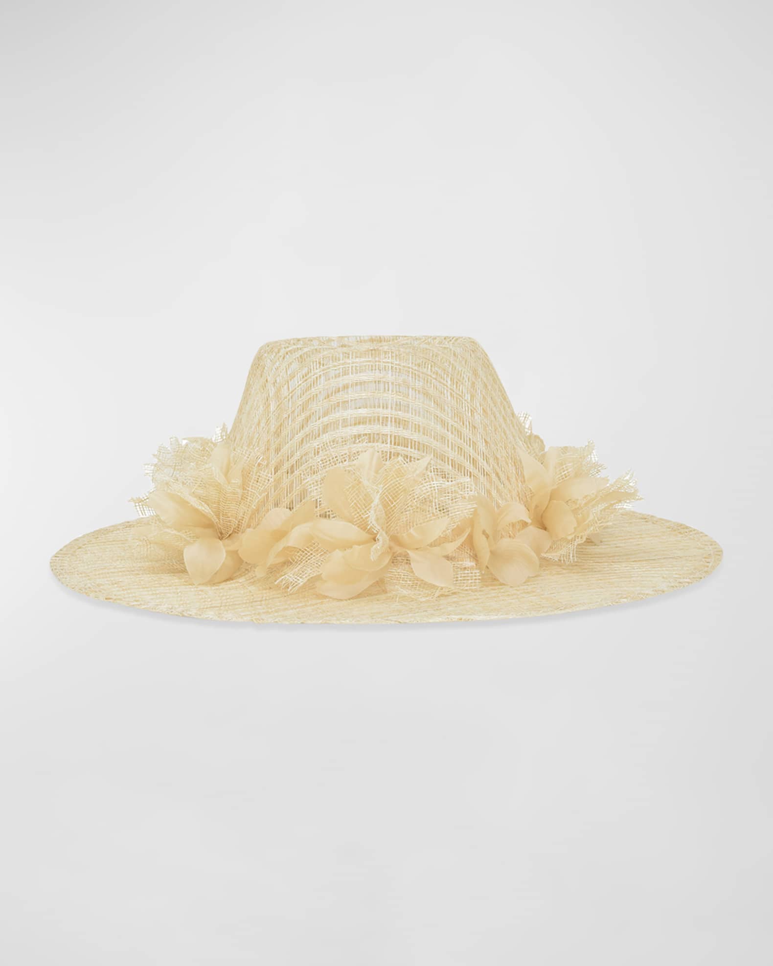Aloha Hemp Fedora With Floral Band  0