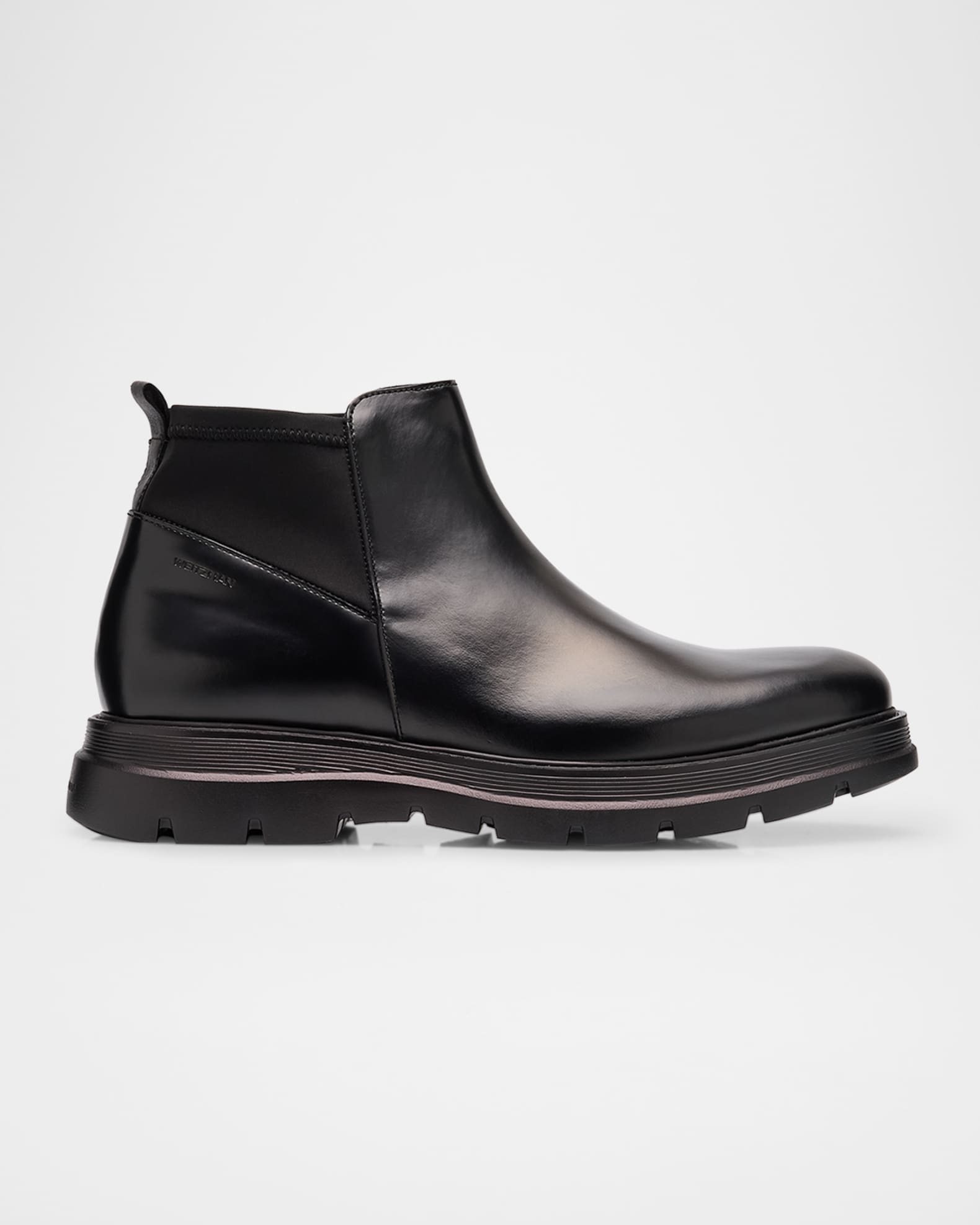 Men s Aiden Leather and Neoprene Chelsea Boots